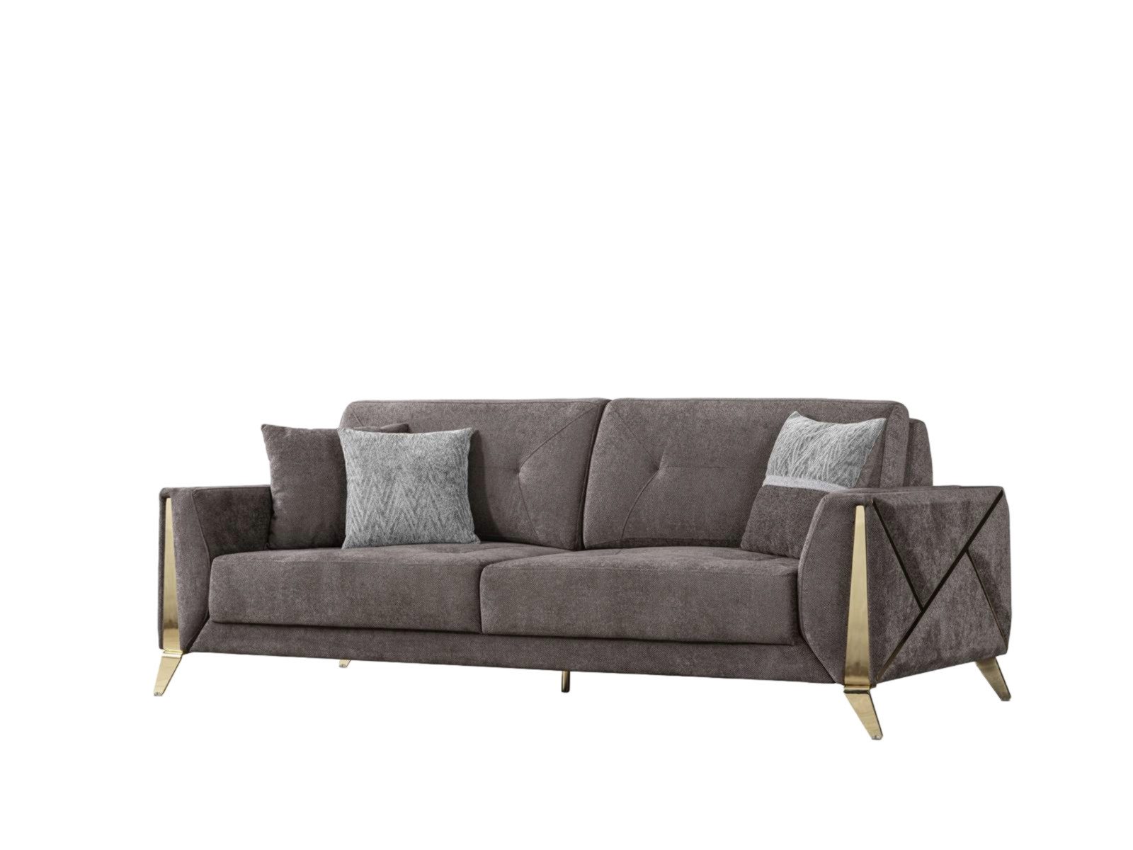 3-Sitzer Elegantes Textil-Sofa für das Wohnzimmer
