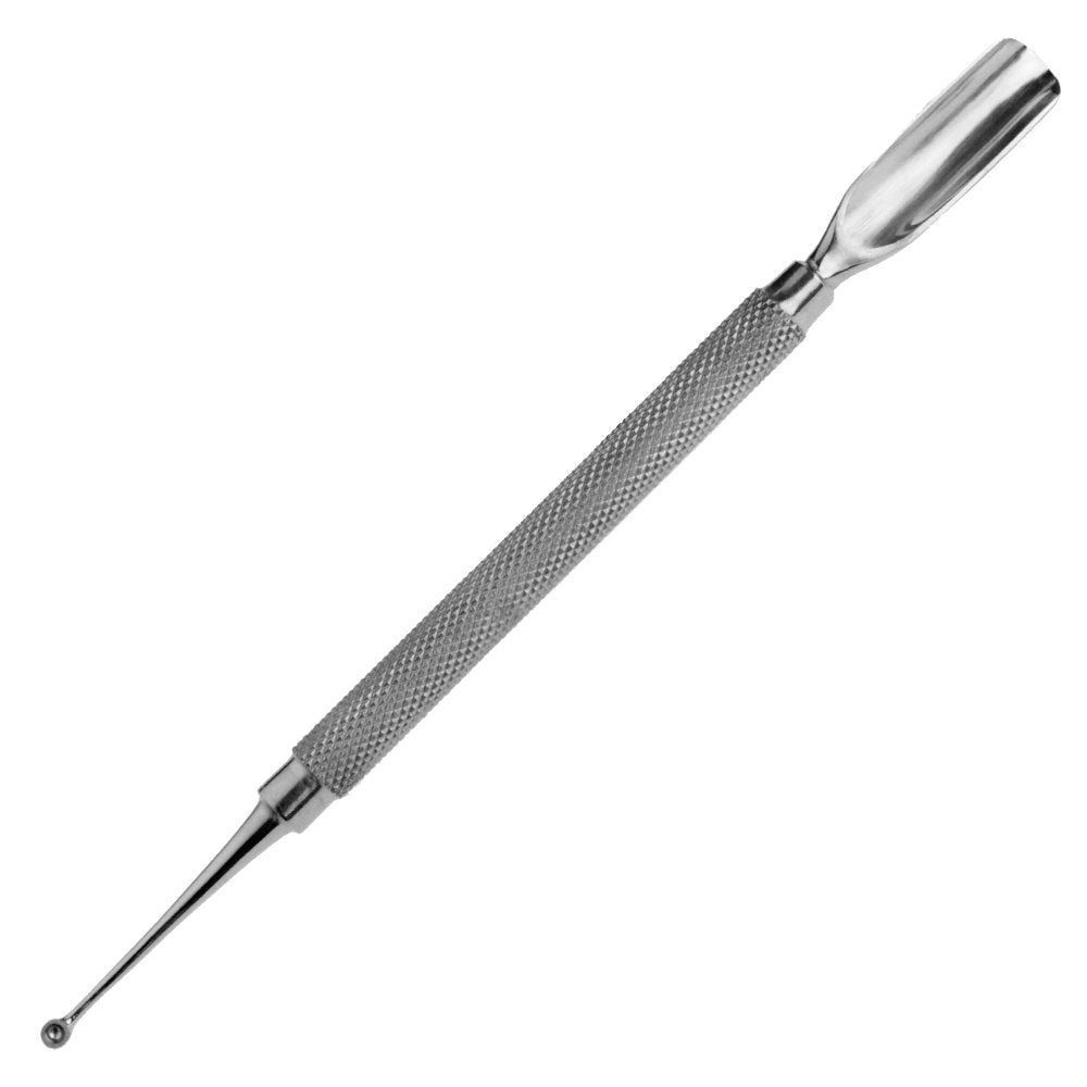 May Hautschieber / Löffel – Doppelseitig, Breit & Rund, Aus Rostfreiem Edelstahl, 14 Cm Länge – Für Nagelpflege & Kosmetik