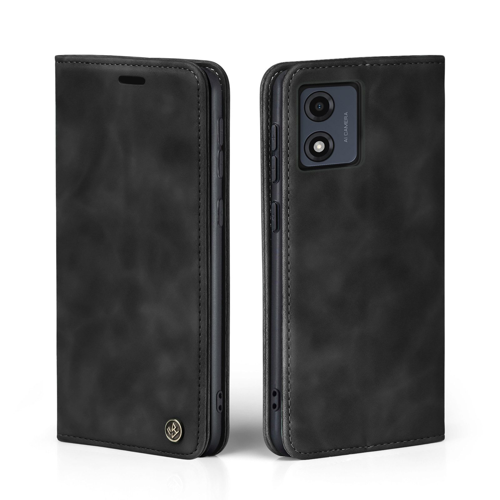 Tec-Expert Handyhülle Tasche Hülle für Motorola Moto E13 6.5 Zoll, 6.5 ", Cover Klapphülle Case mit Kartenfach Fliphülle aufstellbar