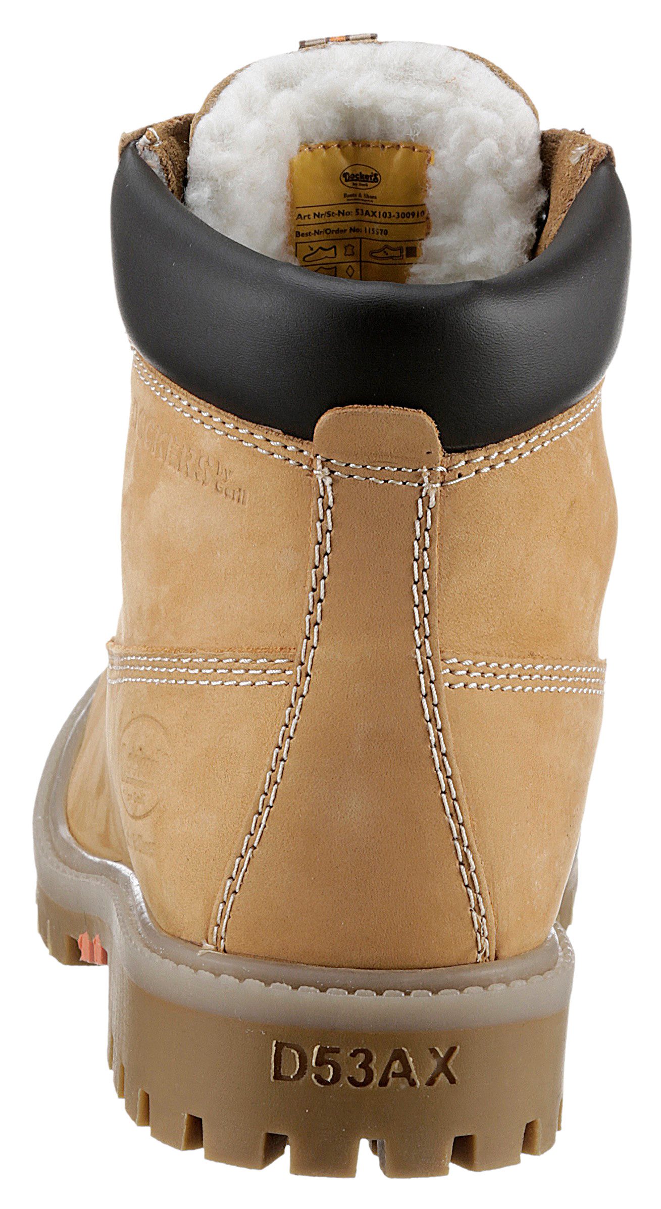 Dockers by Gerli Winterboots Workerboots, Schnürstiefel mit Blockabsatz