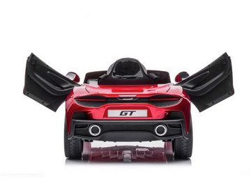 TPFLiving Elektro-Kinderauto McLaren GT mit Fernbedienung - 2 x 12 Volt - 4,5Ah-Akku, Belastbarkeit 30 kg, Kinderfahrzeug mit Soft-Start und Bremsautomatik - Farbe: rot