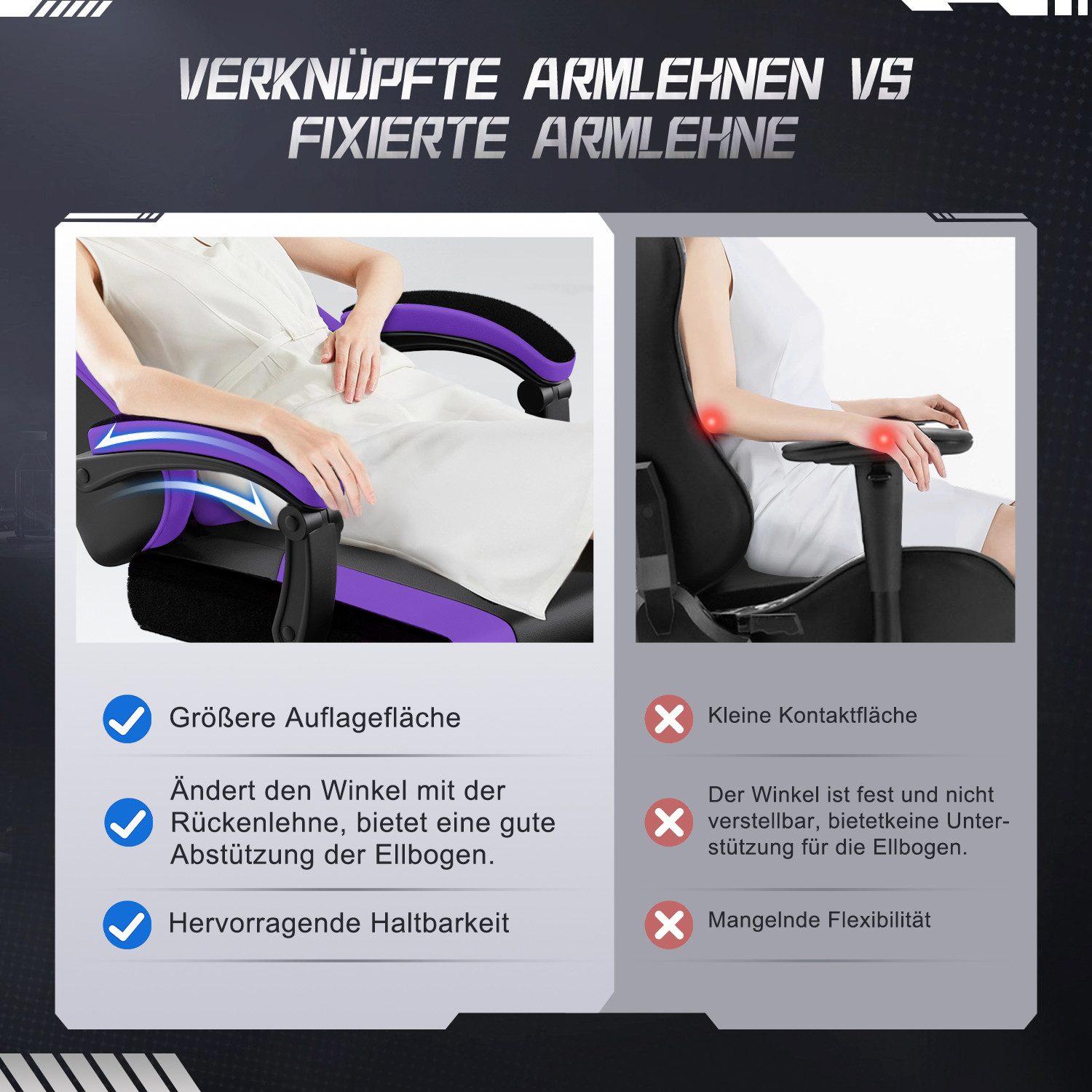 Adormii Gaming-Stuhl Gaming Stuhl ergonomisch Gaming günstig online kaufen