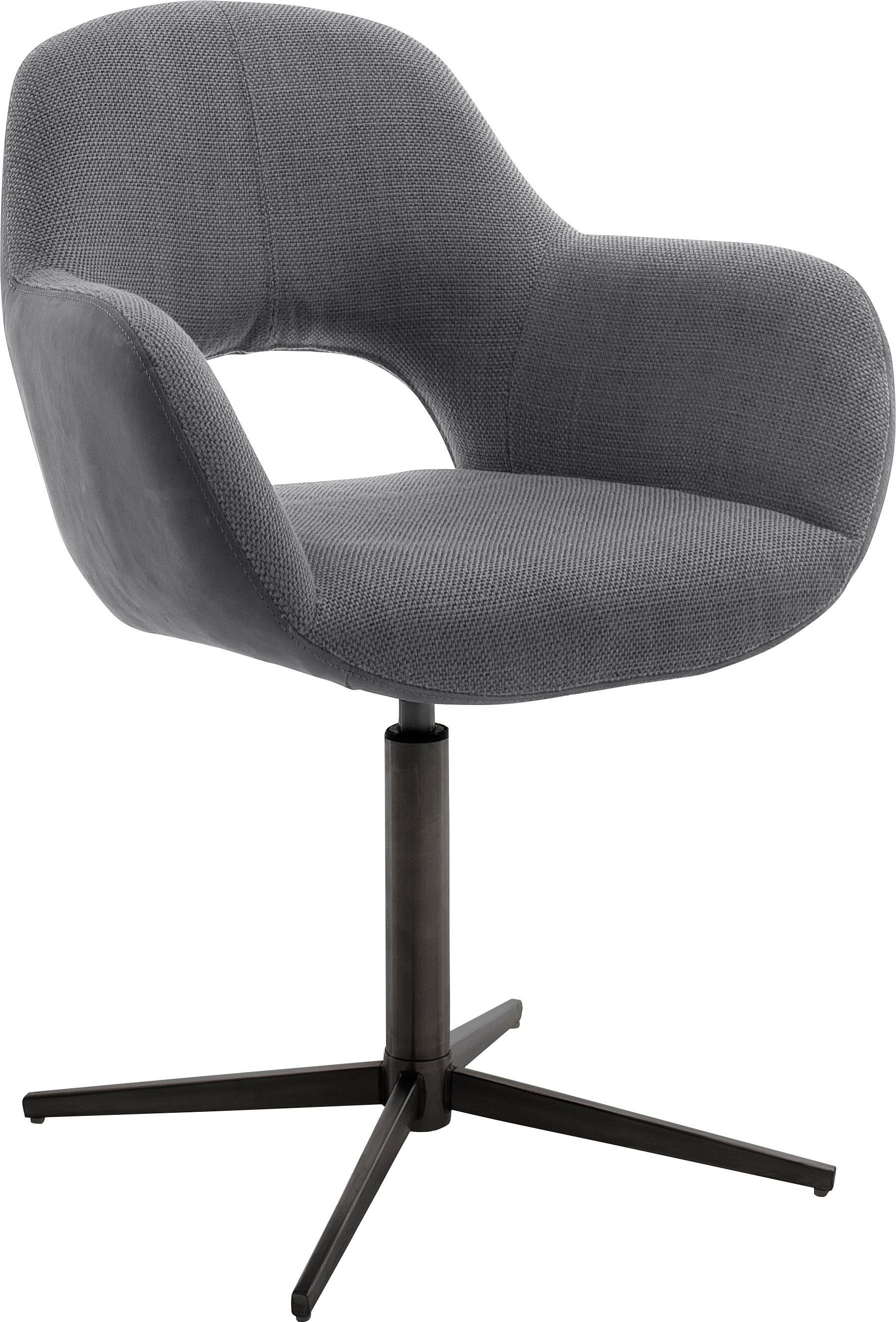 360°drehbar Nivellierung St), mit MCA (Set, Anthrazit | Anthrazit Melrose furniture Esszimmerstuhl 2 Stuhl