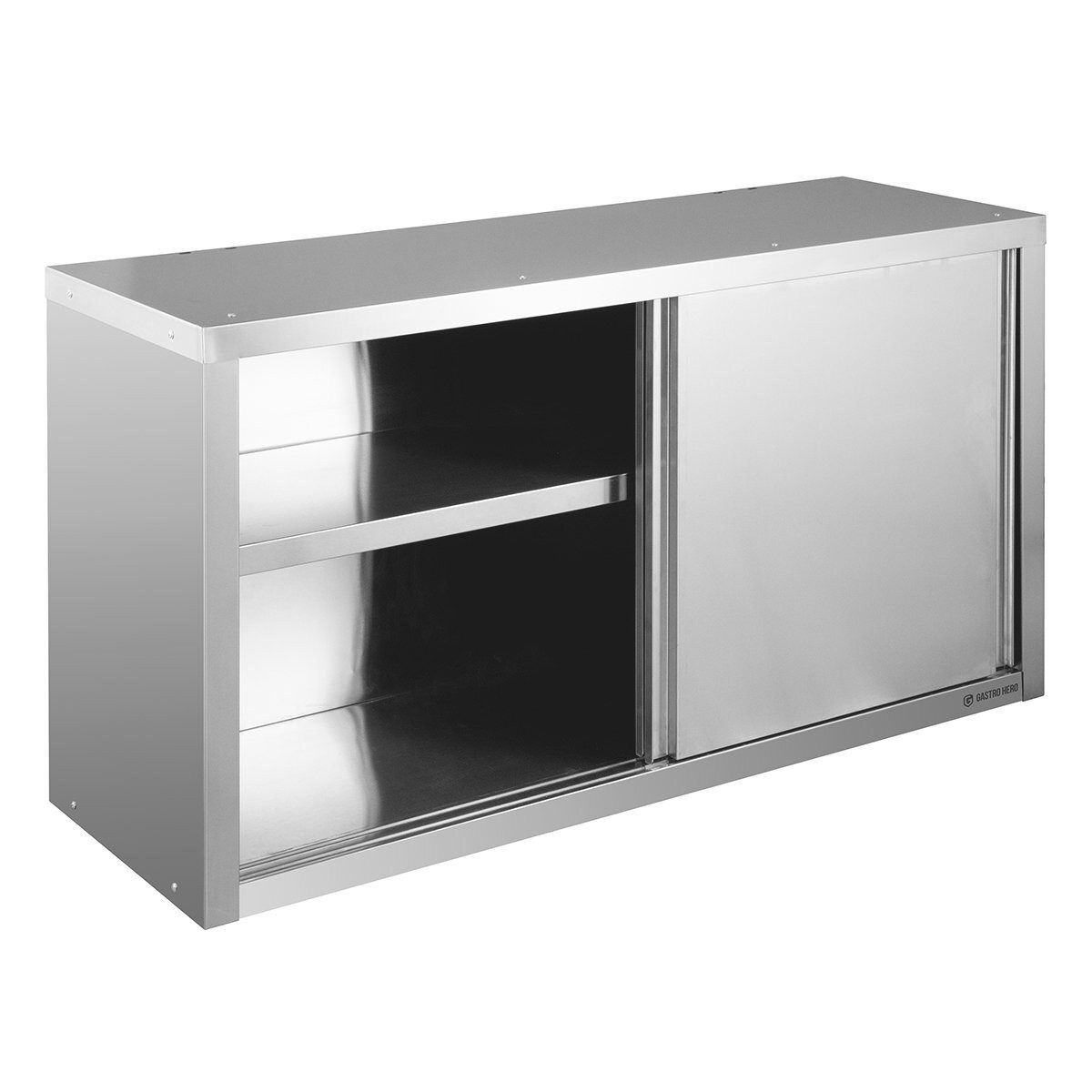 GastroHero Wandhängeschrank Hängeschrank Edelstahl Küche 120 cm Wandhängeschrank