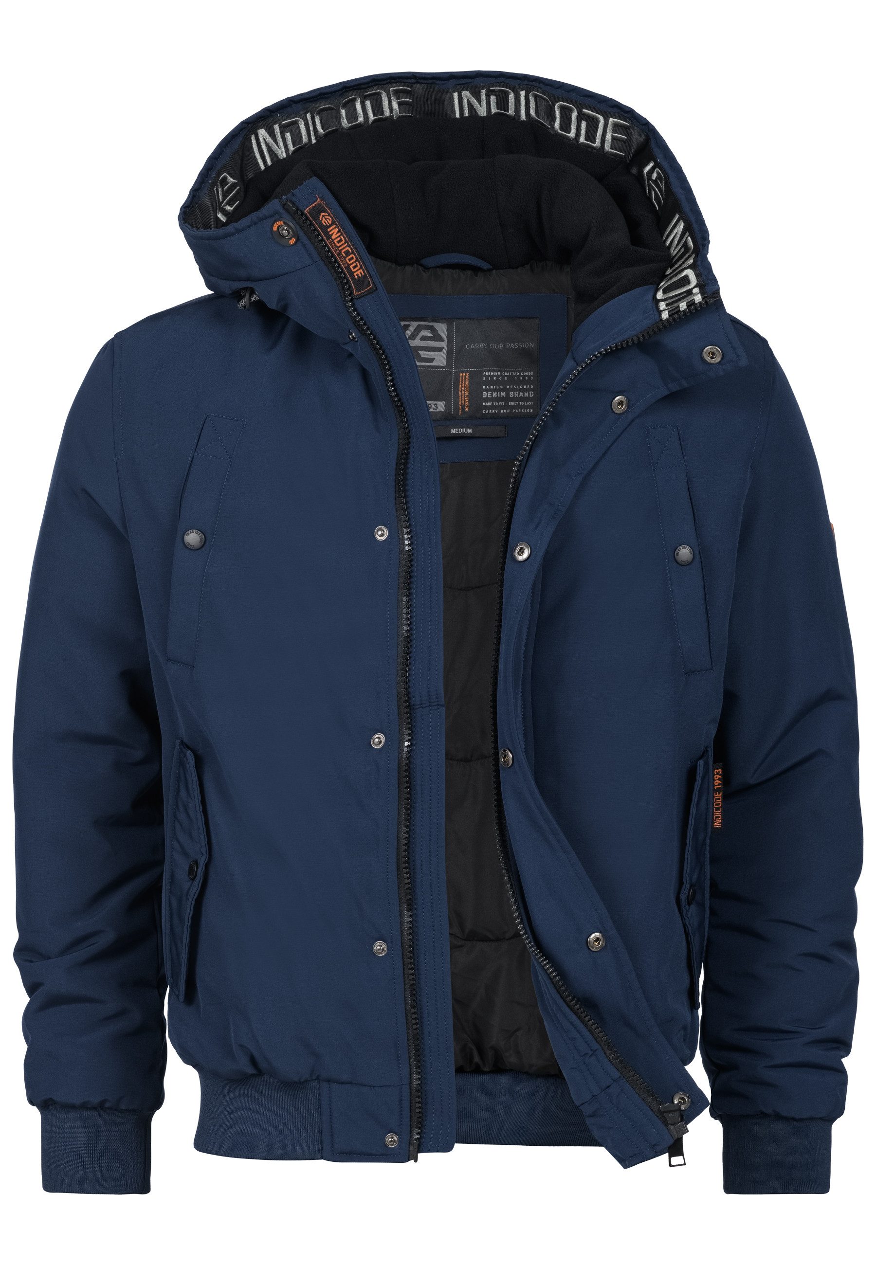 Indicode Winterjacke Herren INAlbanos Jacke Winter Herrenjacke mit Kapuze u günstig online kaufen