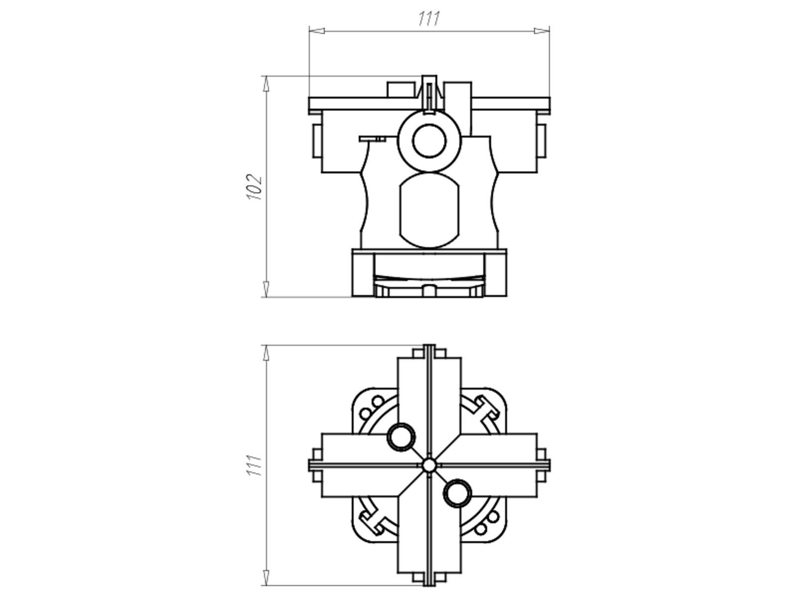 Decken-Verbindungsdose Klemmen 1245-62 Kaiser Kaiser