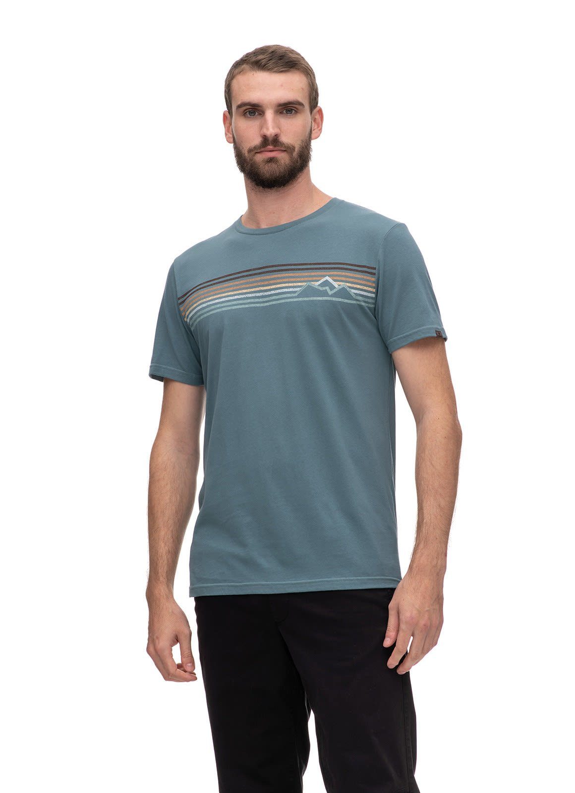 Green Dusty M T-Shirt Kurzarm-Shirt Herren Gots Ragwear Organic Ragwear Hake
