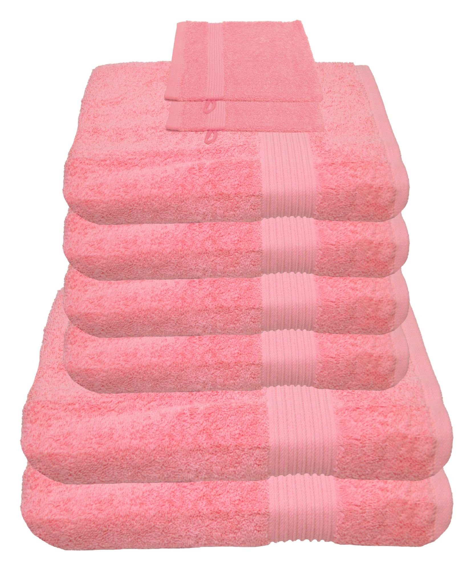 Julie Julsen Handtücher 8-Handtücher-Rosa, Baumwolle (8-St) günstig online kaufen