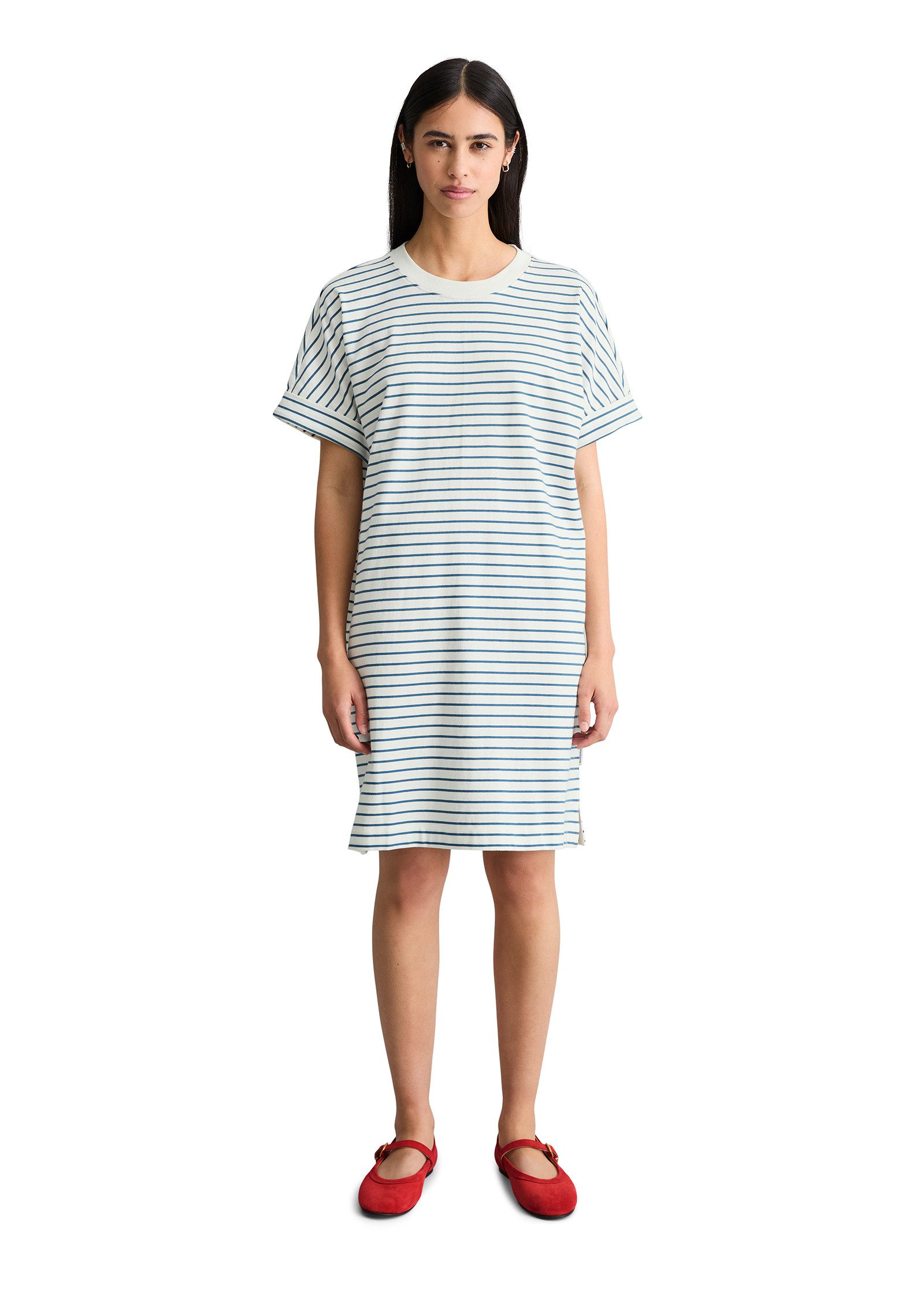 Marc O'Polo DENIM Jerseykleid regular aus Heavy Jersey, Sommerkleid – Bild 4 von 5