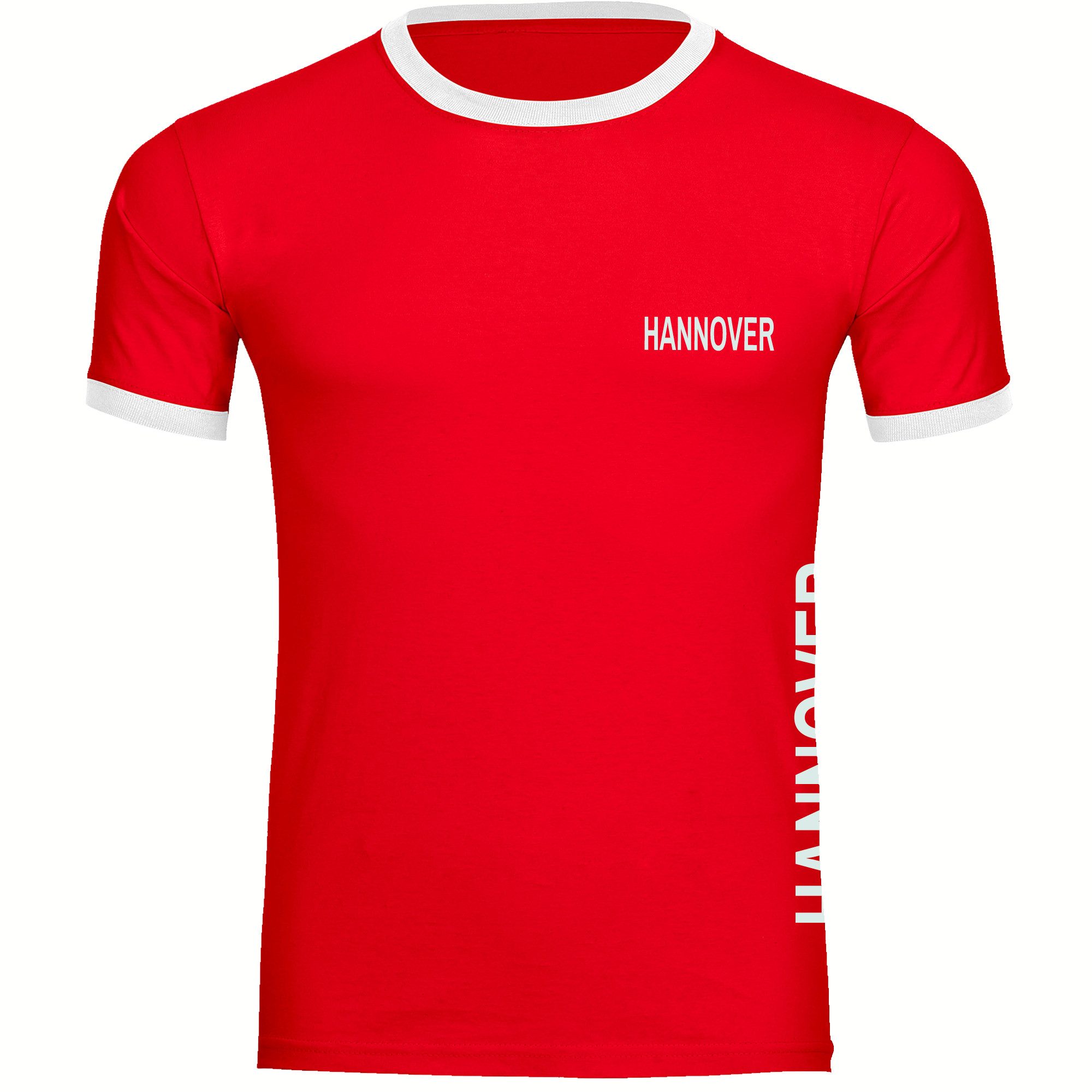 T-Shirt Kontrast Hannover - Brust & Seite - Männer