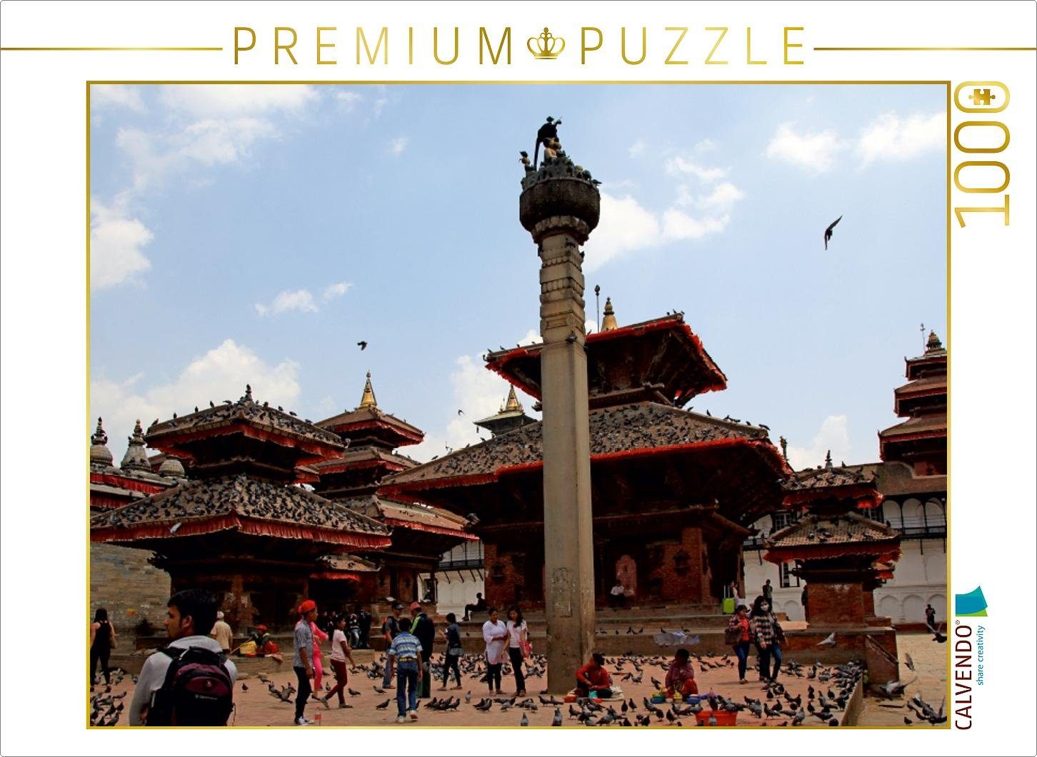 CALVENDO Puzzle CALVENDO Puzzle Durbar Square, Kathmandu 1000 Teile Lege-Größe 64 x 48 cm Foto-Puzzle Bild von Gabriele Gerner-Haudum, 1000 Puzzleteile