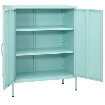 vidaXL Aktenschrank Lagerschrank Minzgrün 80x35x101,5 cm Stahl (1-St)