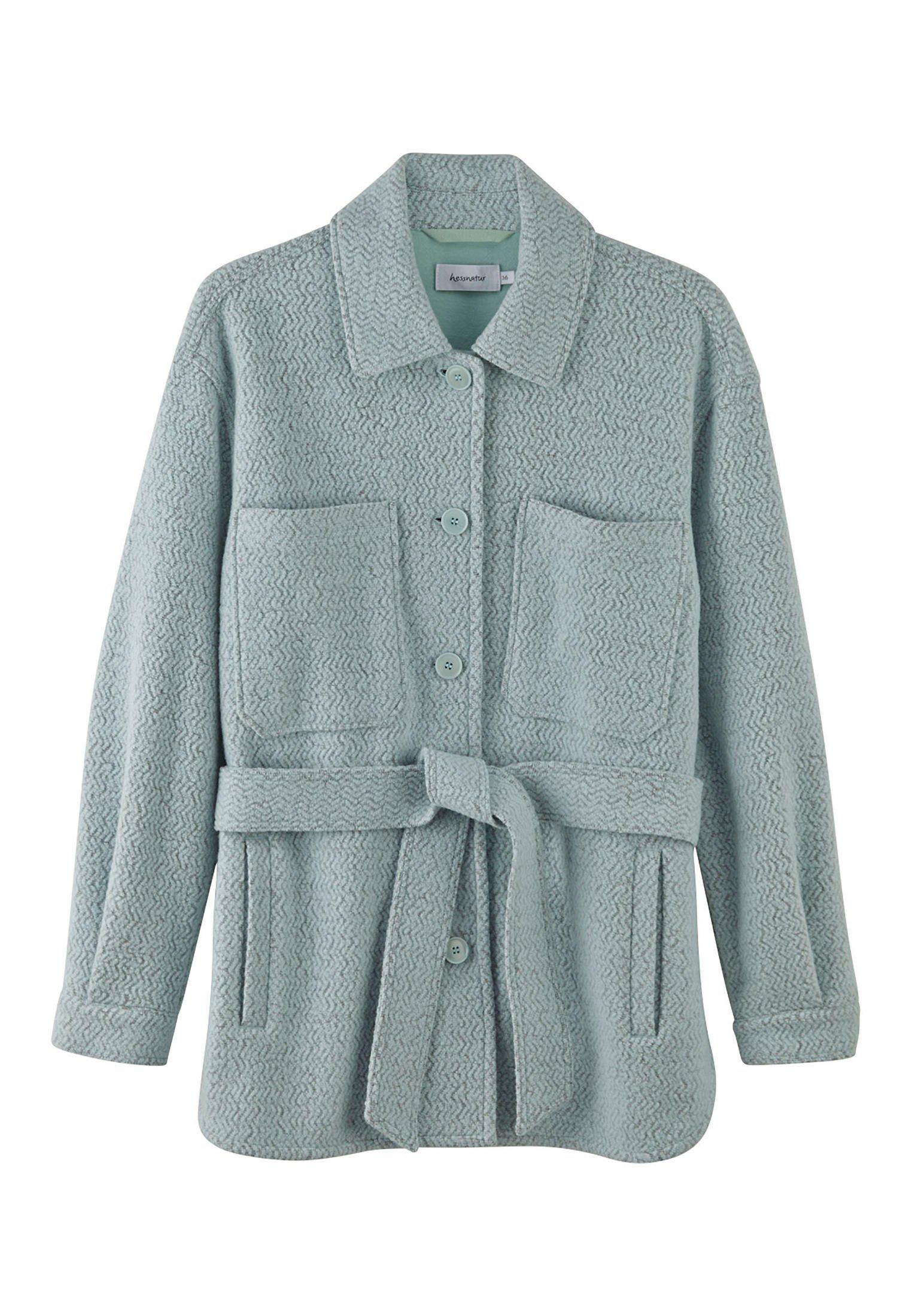 Outdoorjacke aus Bio-Merinowolle mit Bio-Baumwolle