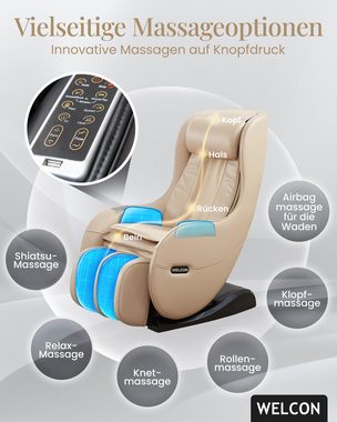 WELCON Massagesessel WELCON Massagesessel EASYRELAXX in beige, braun, schwarz und rot