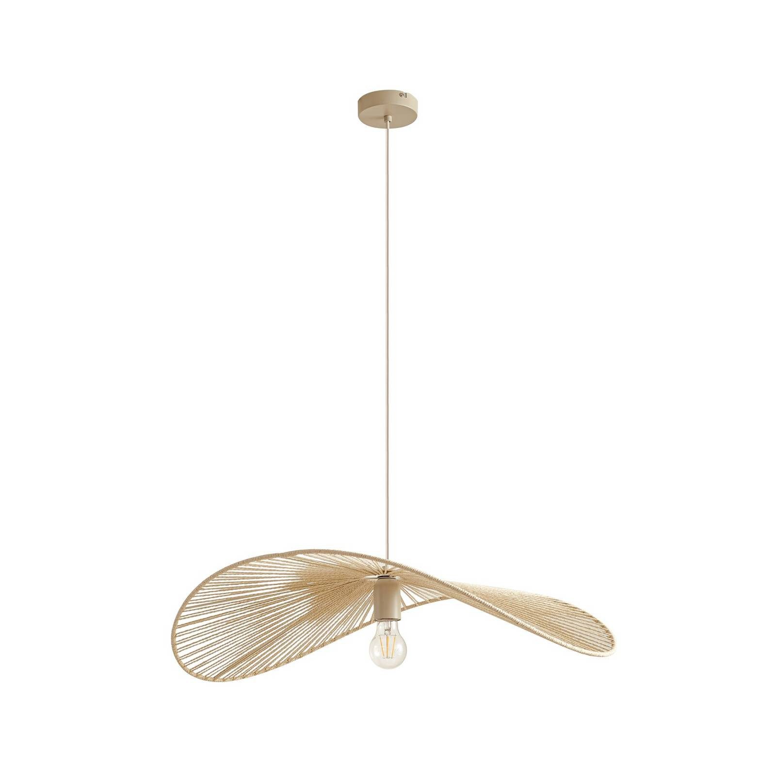 Lindby Hängeleuchte Valdorin, Creme IP20, 1 x 15 W LED