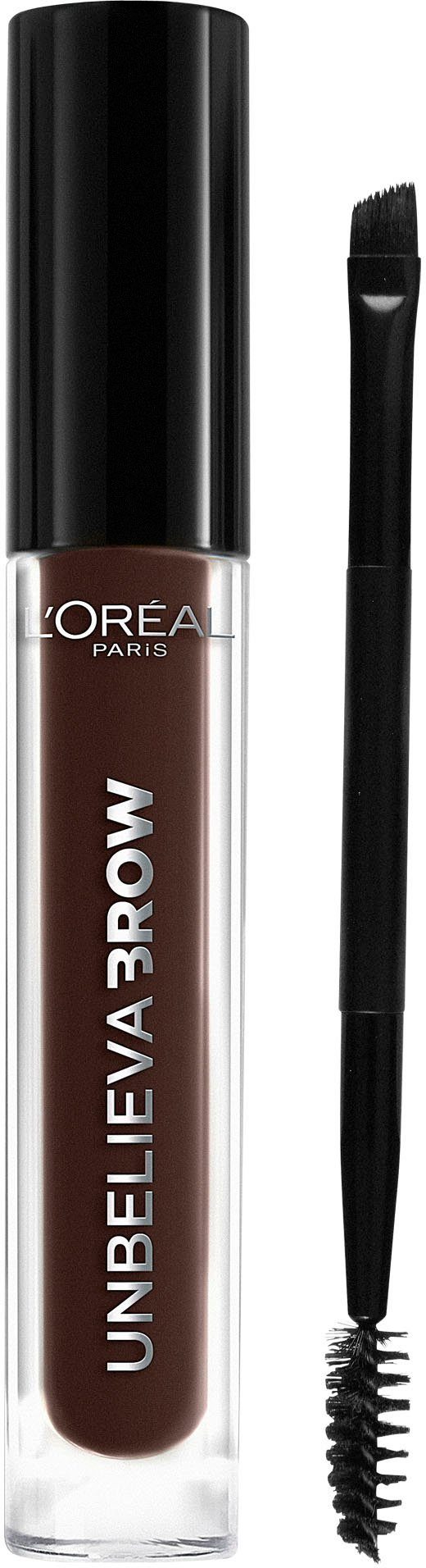 L'ORÉAL PARIS Augenbrauen-Gel Applikatoren, wischfest, Ebony 109 Brow, Unbelieva Augen-Make-Up unterschiedlichen mit