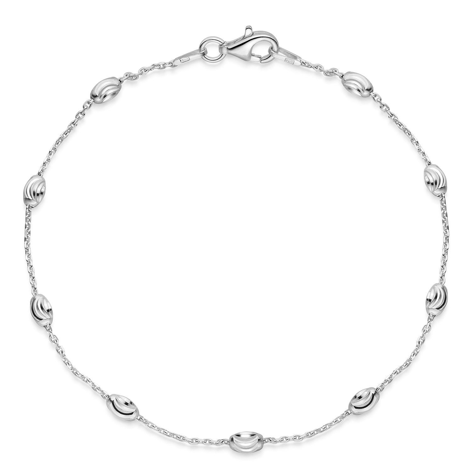 Materia Armkette Damen Silber Kugeln 19cm günstig online kaufen