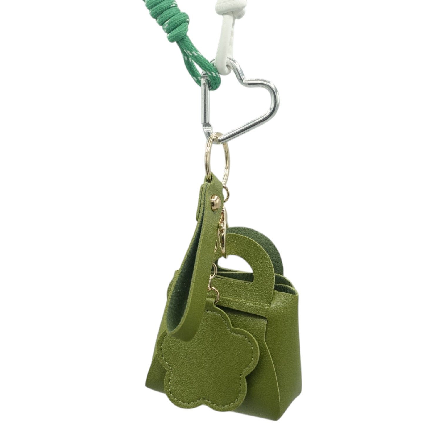 Eyecatcher Taschenanhänger Mini Taschenanhänger mit Spiegel-Anhänger – Rucksackanhänger in Schwar