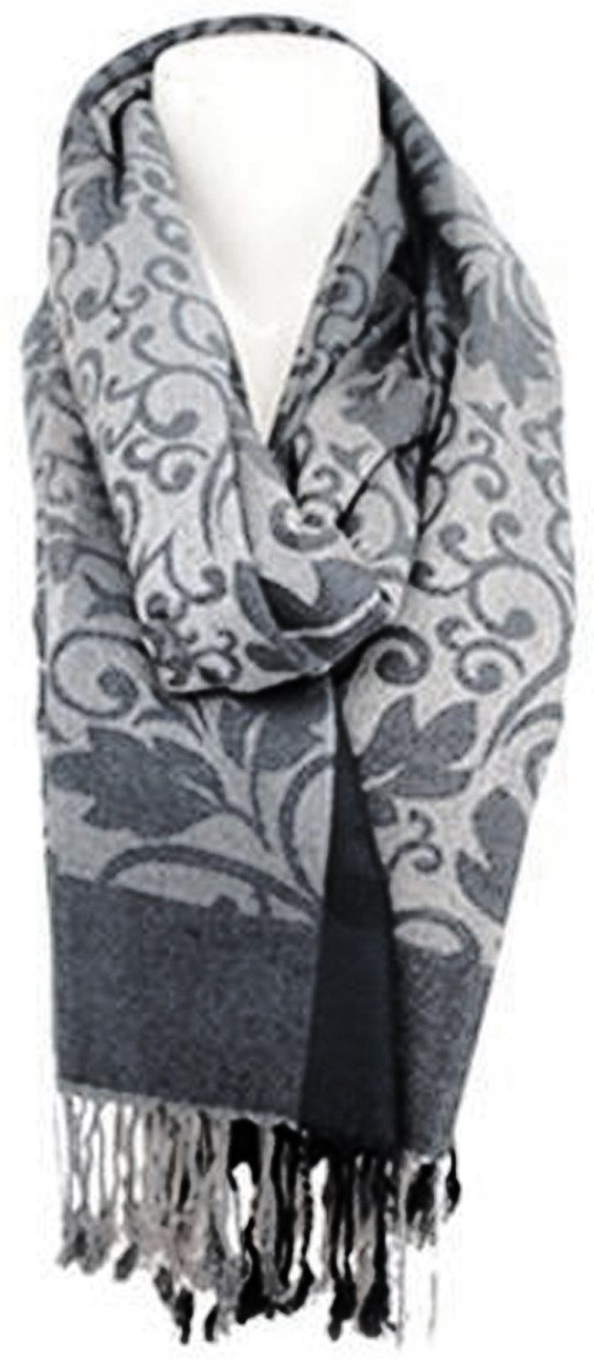 chic4home Schal Dreamy Flair, (1-St. 1-teilig), Damen Schal Stola eleganter Longschal florale Motive