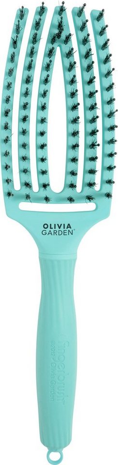 OLIVIA GARDEN Haarbürste Fingerbrush Combo Medium, Ideal zum Glätten,  Entwirren und zur Kopfhautmassage