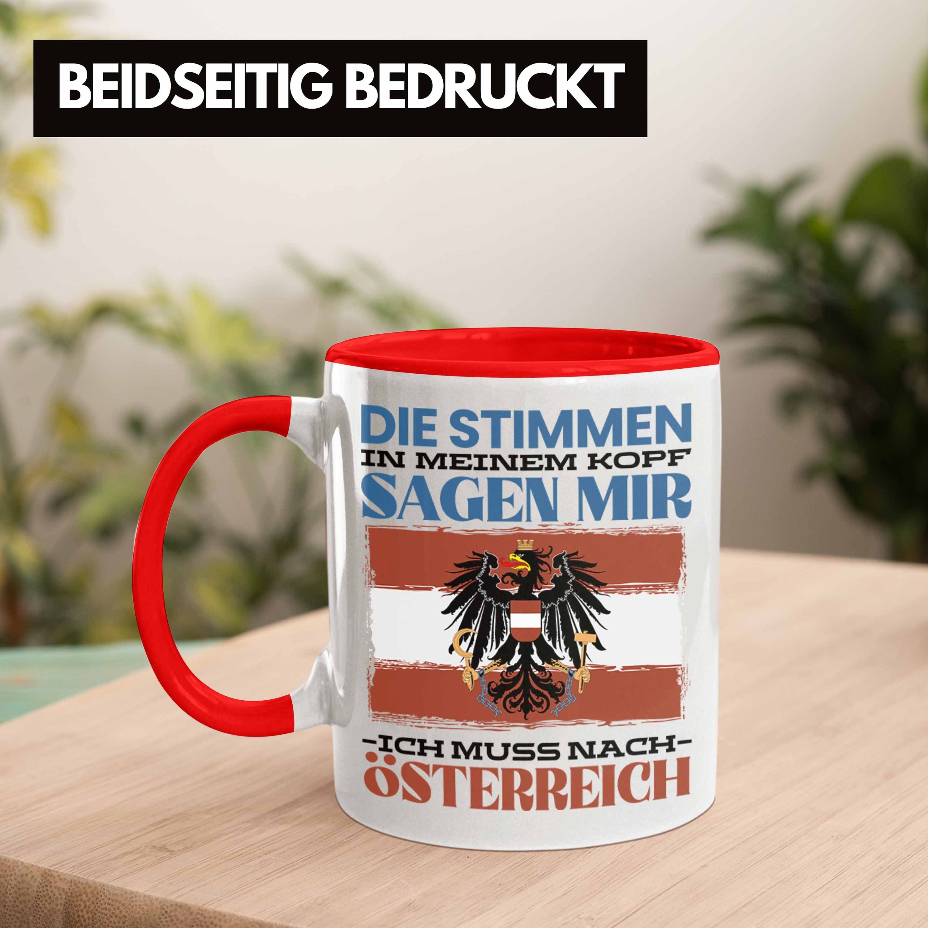 Österreich Tasse Geschenk Ge Rot Urlaub Heimat Österreicher Trendation Austria Tasse Spruch