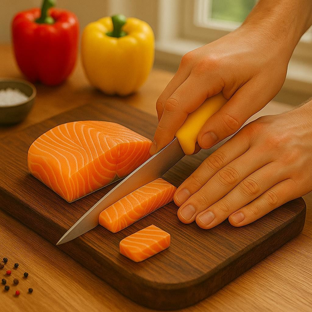 HOOZ Messer-Set Profi Fleischermesser 10-teilig mit Wetzstahl Ausbeinmesser Hackbeil (10-tlg), Magnetstreifen für ordentliche und griffbereite Aufbewahrung