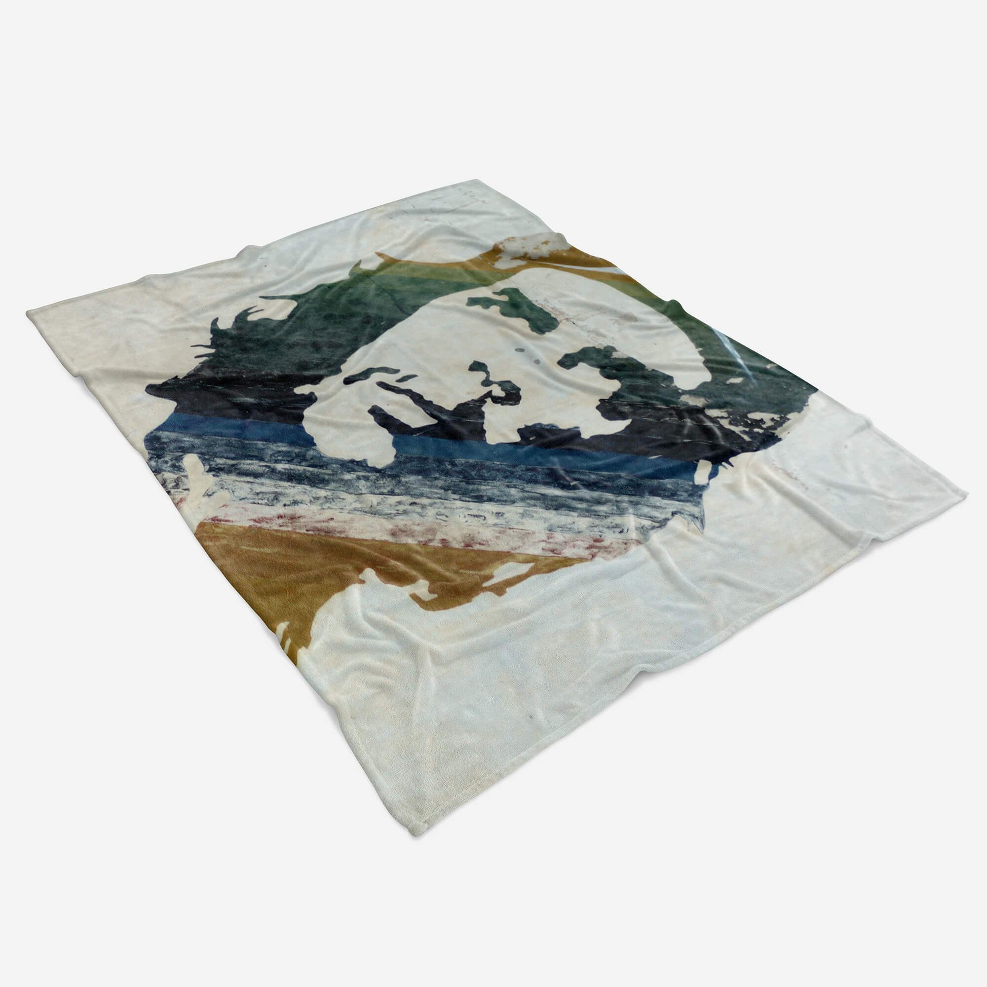 Sinus Art Handtücher Handtuch Strandhandtuch Saunatuch Kuscheldecke mit Fotomotiv Che Guevara Street, Baumwolle-Polyester-Mix (1-St), Handtuch