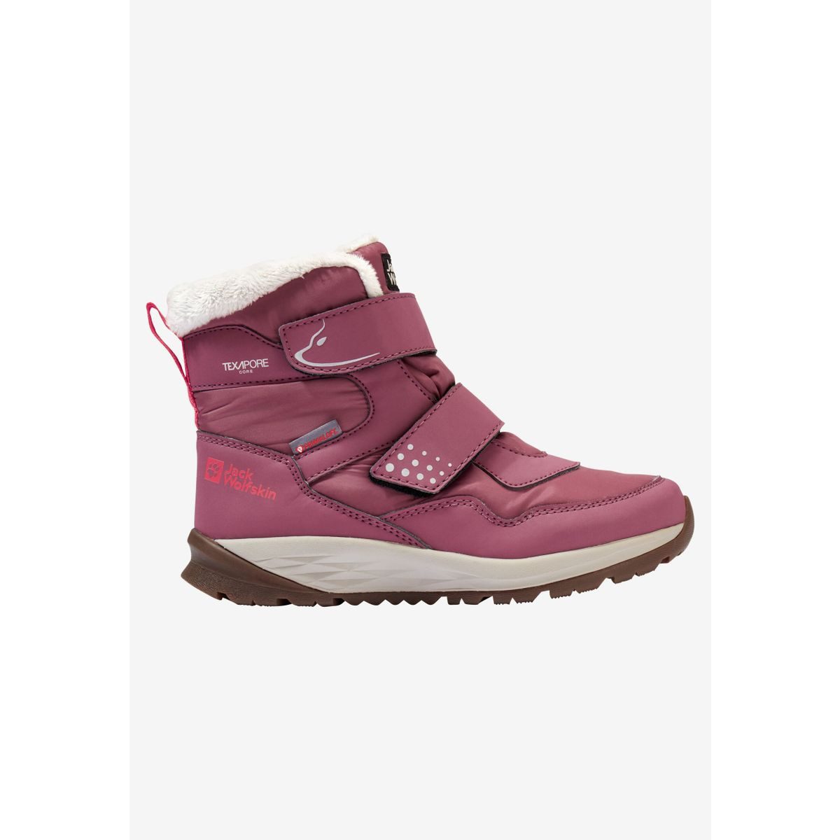 Jack Wolfskin Polar Bear-g Texapore Mid VC K Winterstiefel Wasserdichte, atmungsaktive und warme Winterstiefel für Mädchen, die