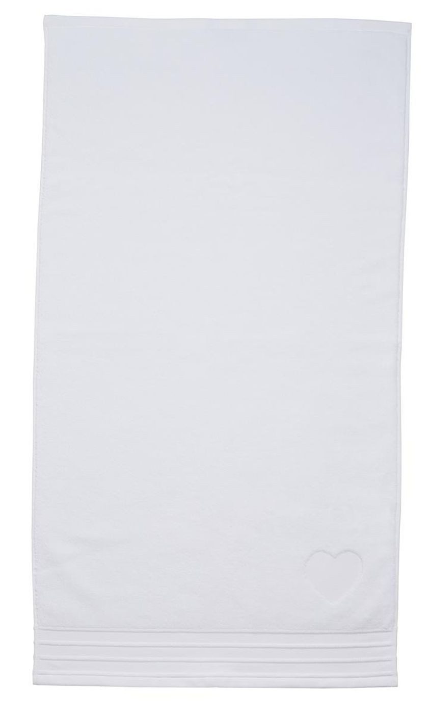 Rivièra Maison Handtuch Heart_White_UV_UV_60x110 3er Set Handtuch 60 x 110 cm, Frottier (Spar-Set, 3-St), Handtuch Frottetuch