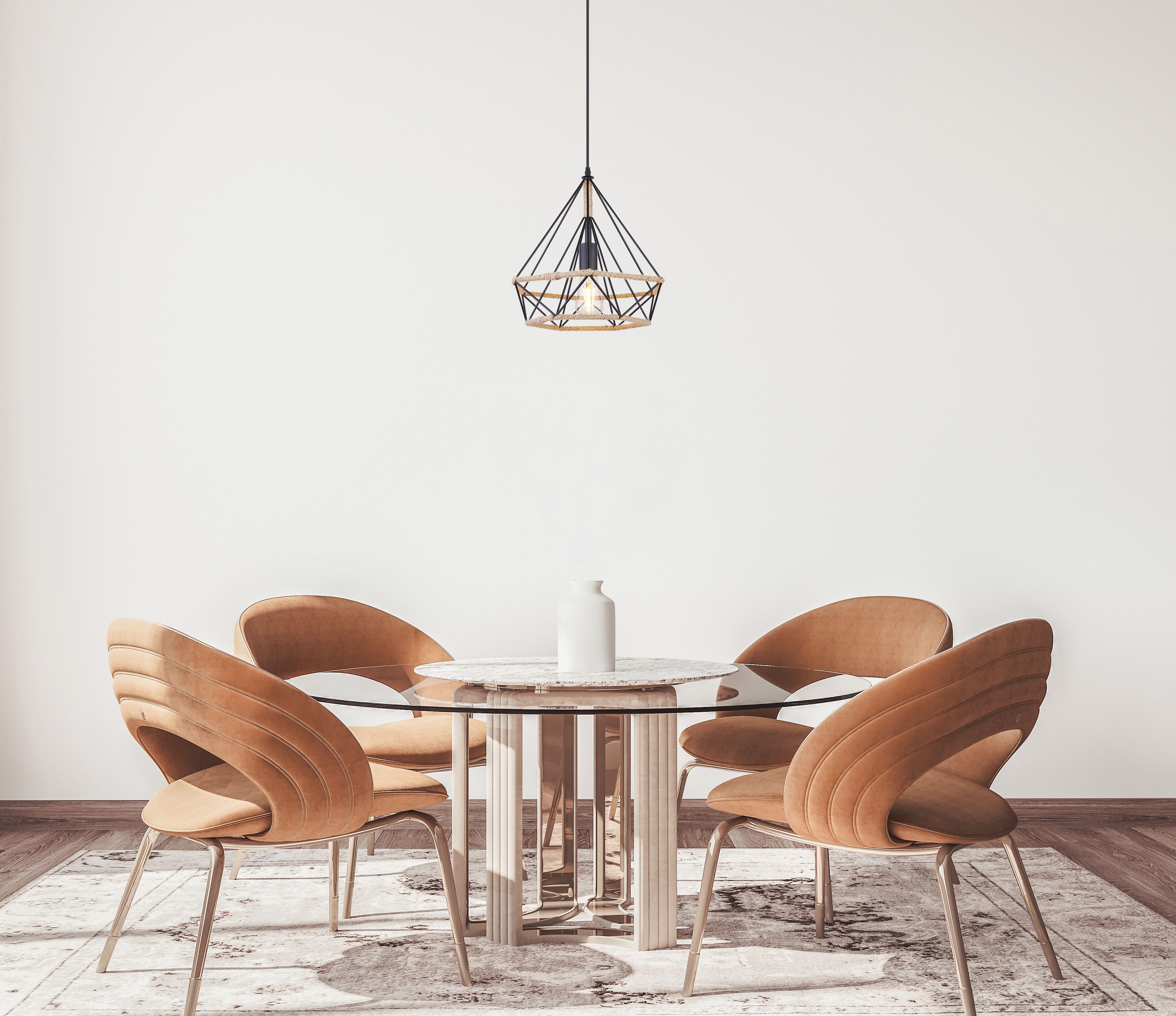 GLOBO LIGHTING Hängeleuchte ULLEU, ohne Leuchtmittel, Hängelampe/Pendelleuchte/Esszimmer/Wohnzimmer/Esstisch