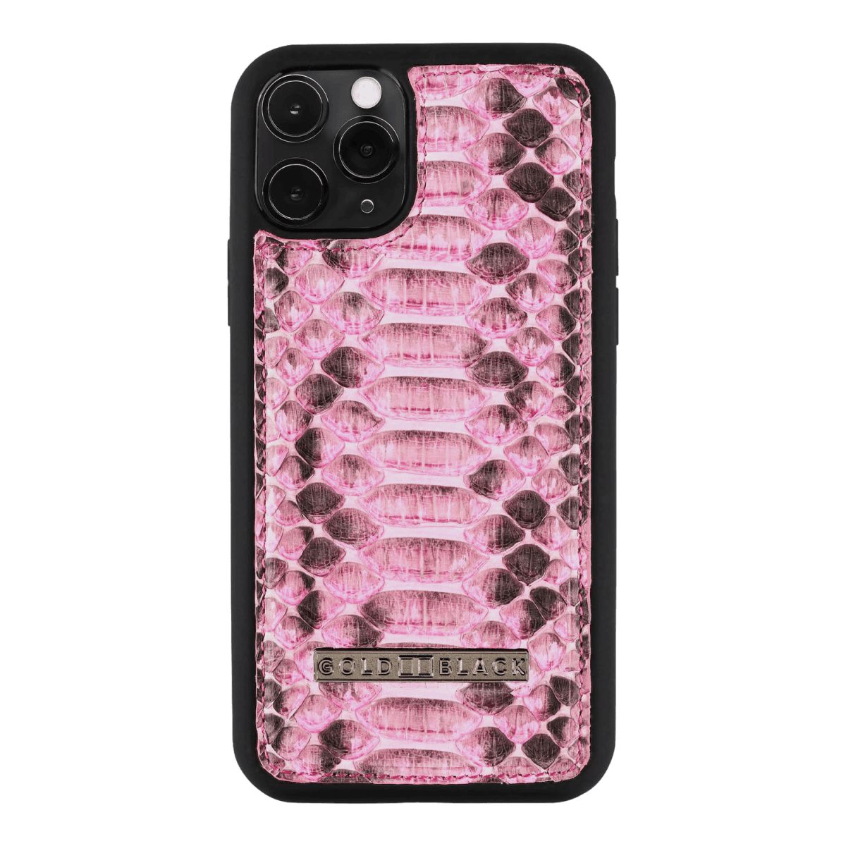 GOLDBLACK Handyhülle GOLDBLACK iPHONE 11 PRO LEDERHÜLLE PYTHON PINK