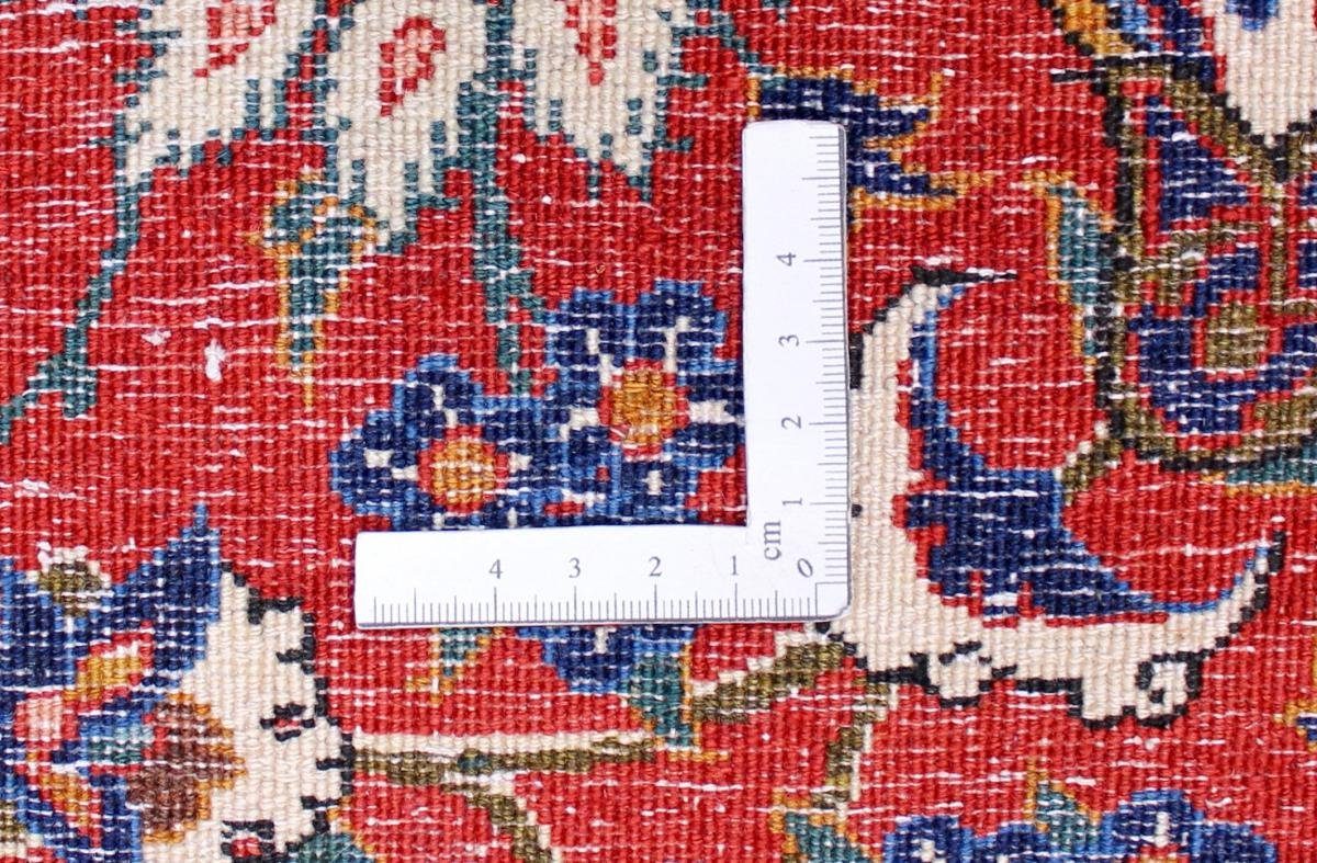 Höhe: Seidenkette mm Orientteppich Isfahan Handgeknüpfter Orientteppich, Nain rechteckig, Trading, 317x413 8