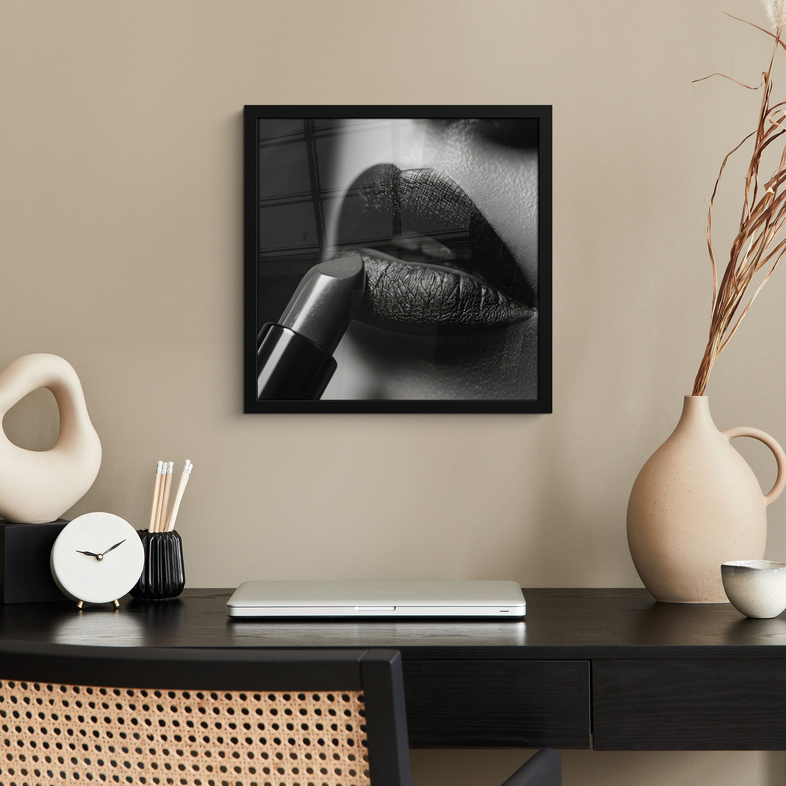 MuchoWow Poster Frau - Lippenstift - günstig online kaufen