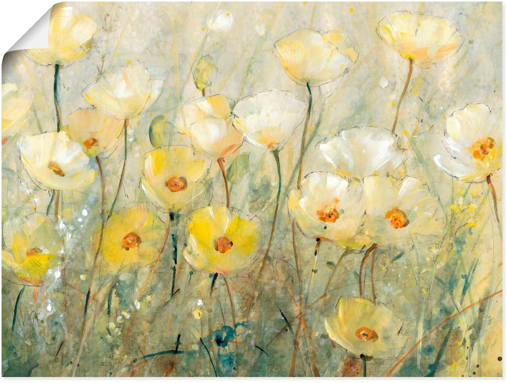 Artland Wandbild Sommer in voller Blüte II, Blumenwiese (1 St), als Alubild, Leinwandbild, Wandaufkleber oder Poster in versch. Größen