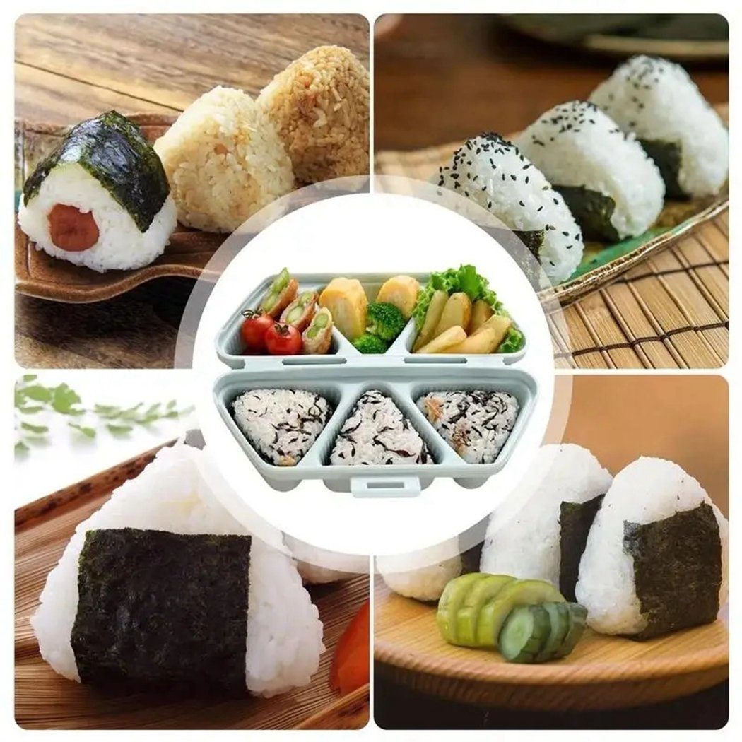 Sushi-Form, Dreieckige Blau dreieckige wiederverwendbare TUABUR Reisbällchenform Sushi-Roller
