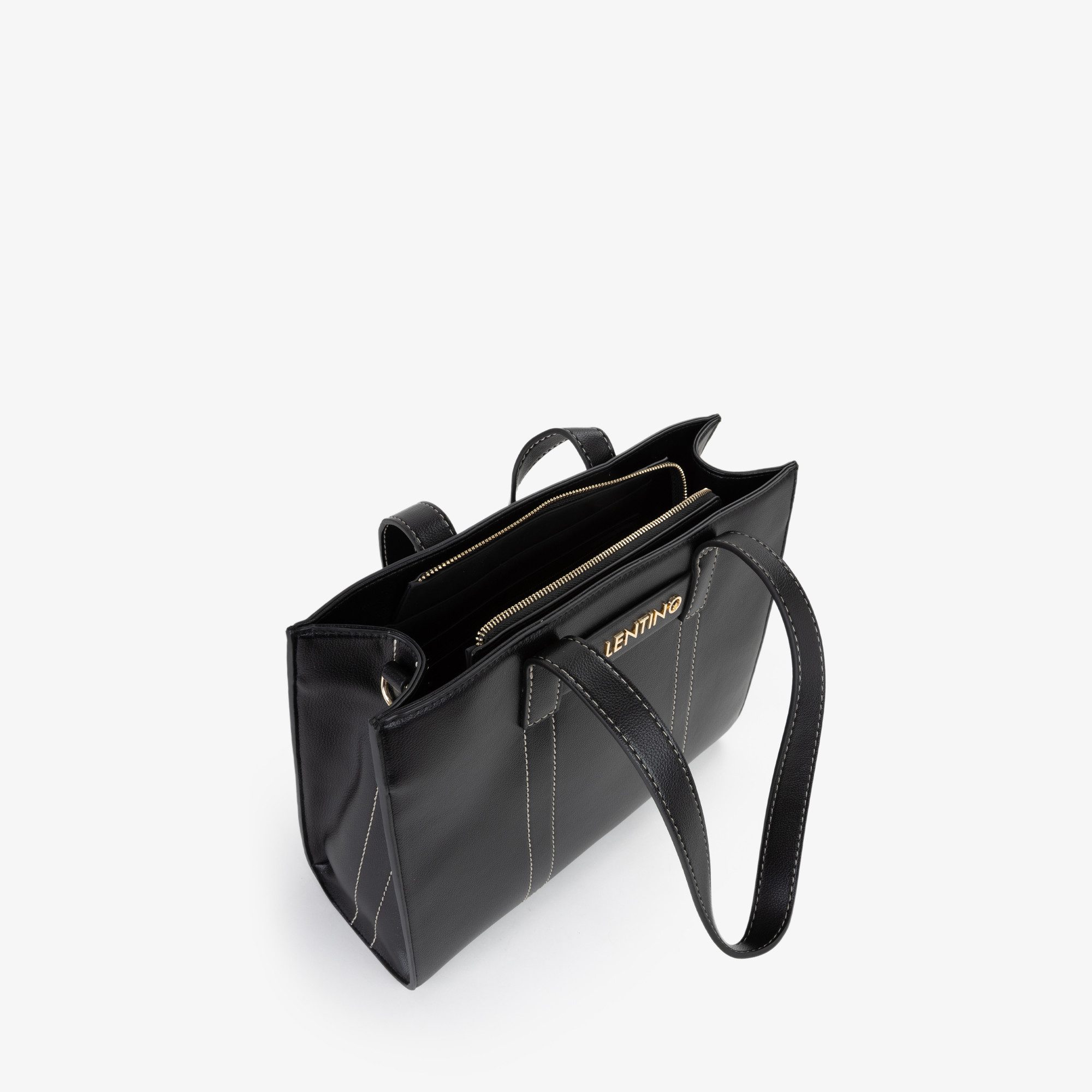 VALENTINO BAGS Shopper AURY RE, Damen Umhängetasche, Tragetasche, Schultertasche mit Kontrastnähten