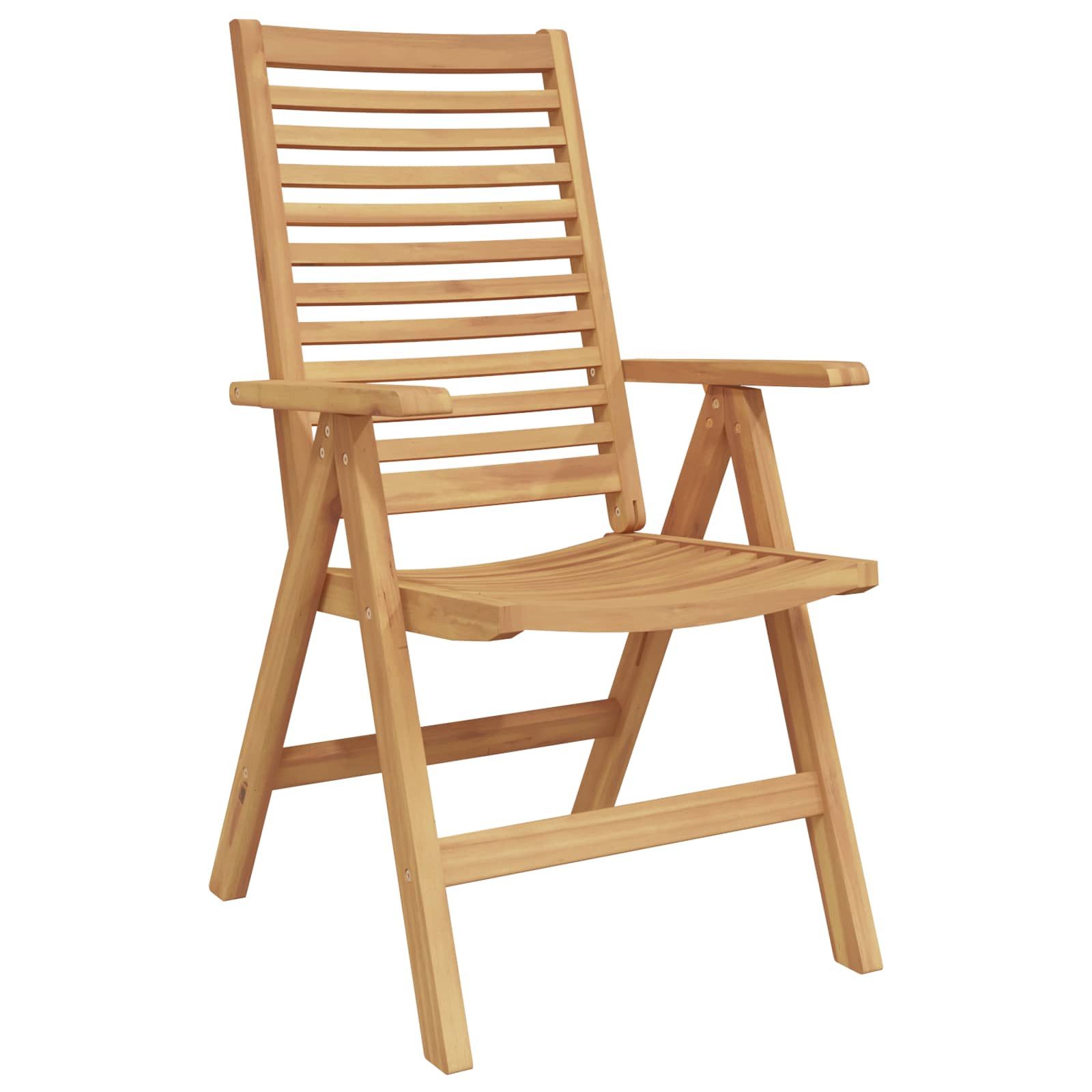 vidaXL Gartenstuhl Stuhl 8 stk. Braun Massivholz Umwandelbar (8 St)