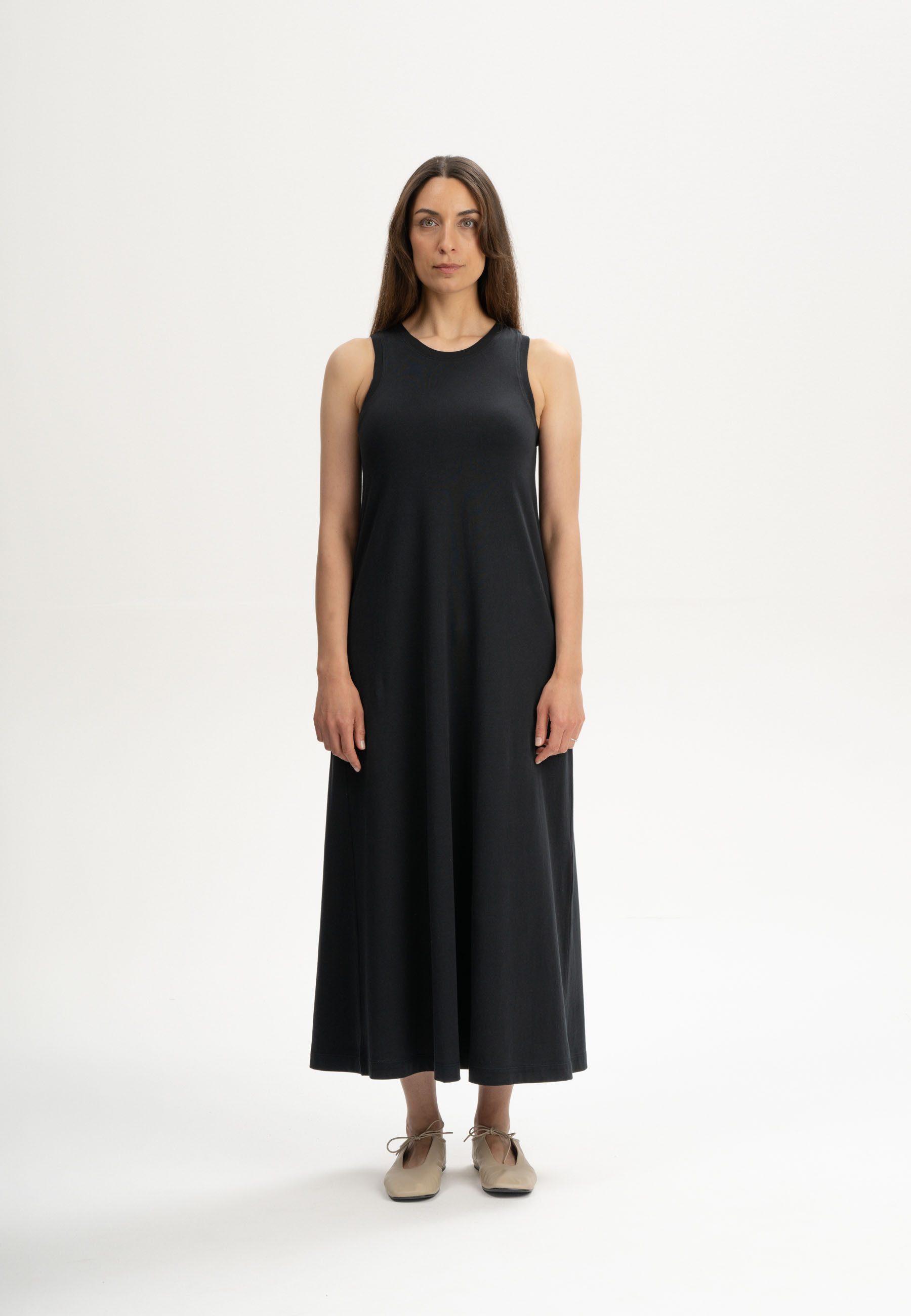 MELA Jerseykleid Jersey Maxi Kleid Style MAHIKA Ärmellos