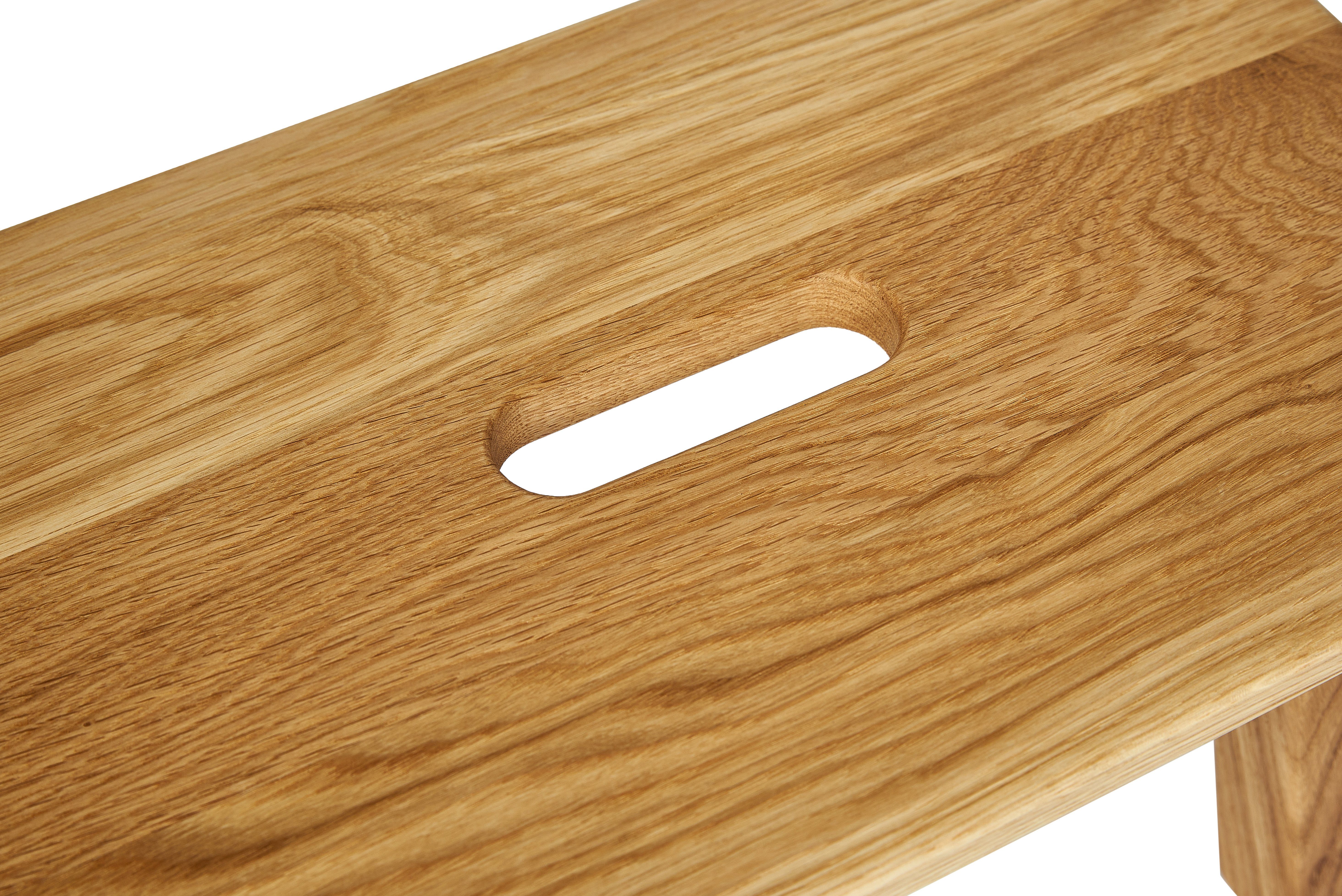 kundler home Tritthocker Holzhocker Schemel FRANZ Eiche Massiv