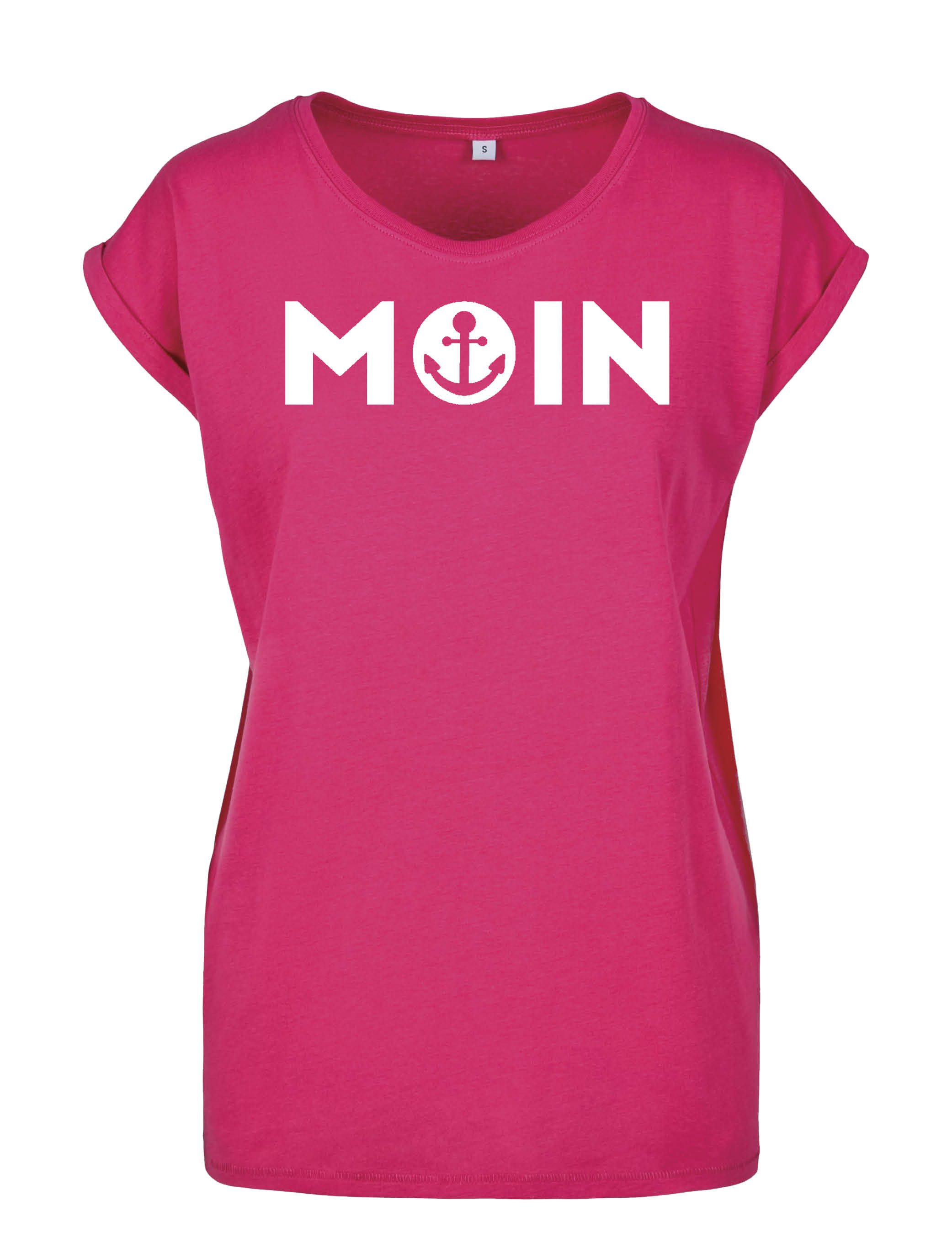Youth Designz Print-Shirt "Moin mit Anker Print" Damen T-Shirt Statement Geschenk Frauen Motiv mit stylischen und schlichten Aufdruck