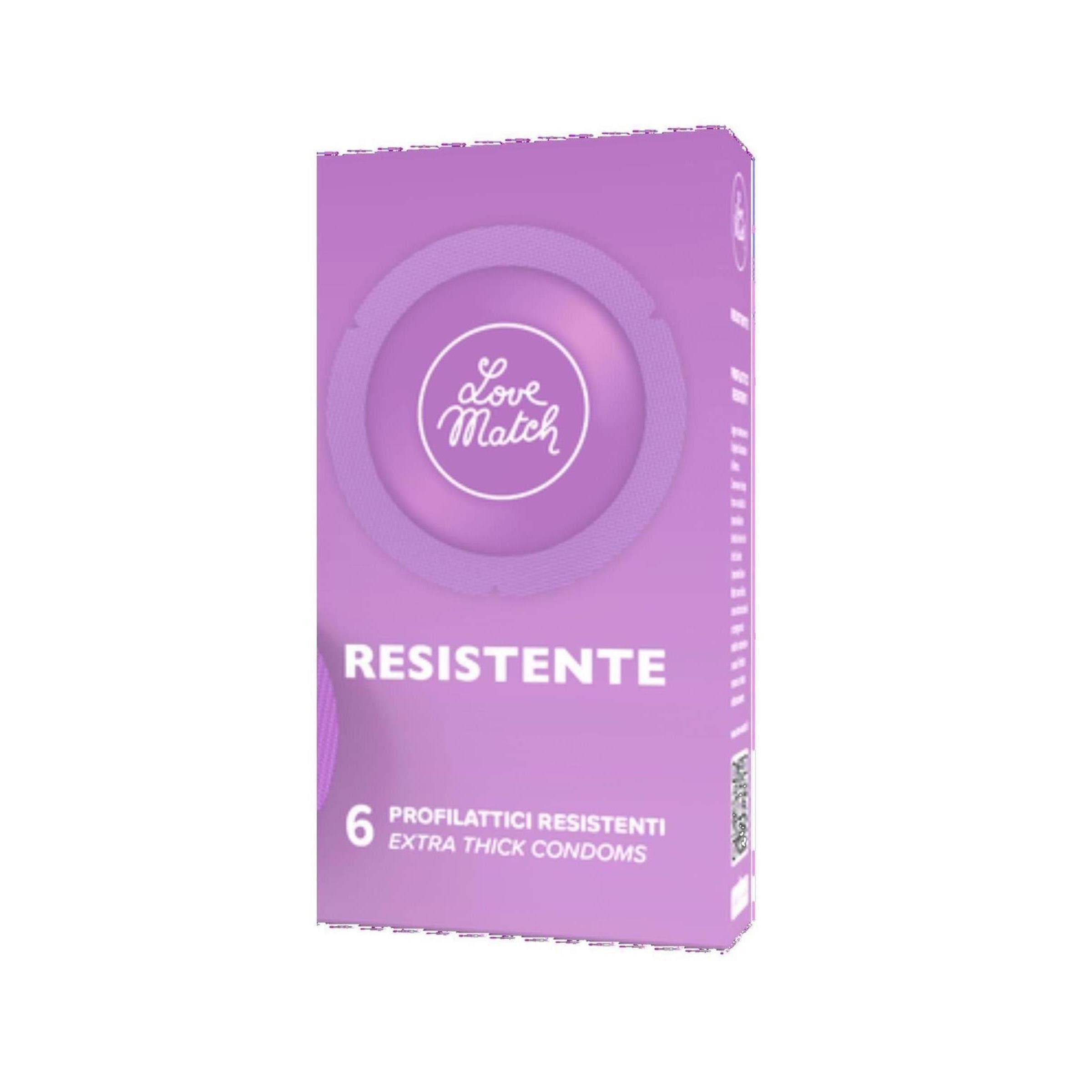 Love Match Kondome Love Match - Resistente Strong Condoms - 6 Pieces, 6 St.