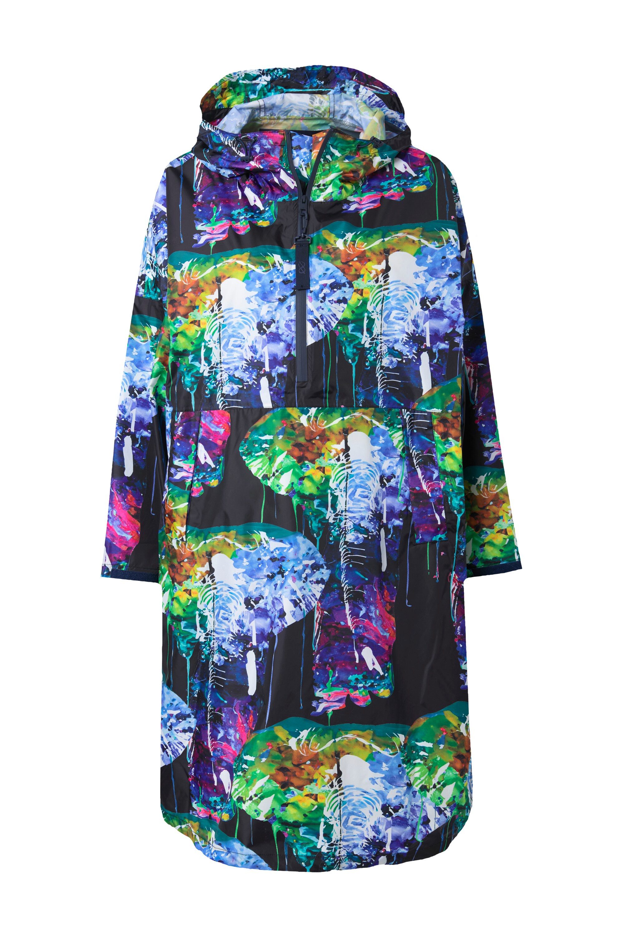 Laurasøn Funktionsjacke Funktions-Regencape Unisex Print Kapuze günstig online kaufen