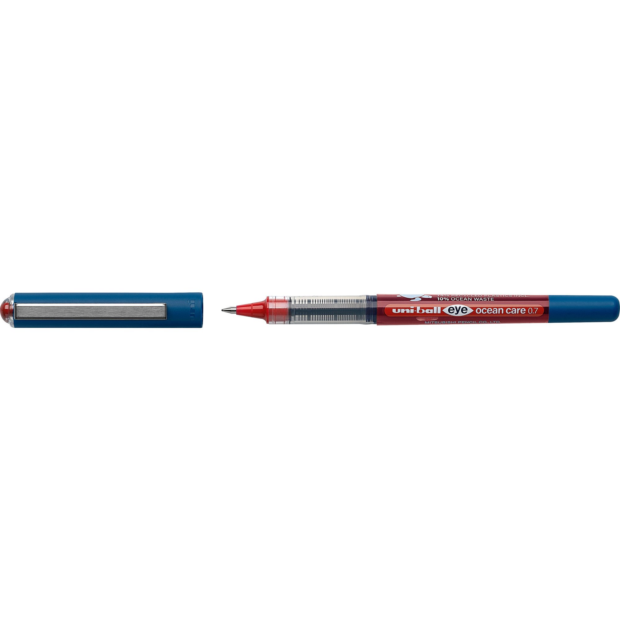 uni-ball Tintenfeinschreiber Tintenroller EYE Ocean Care 148123 0,4mm rot