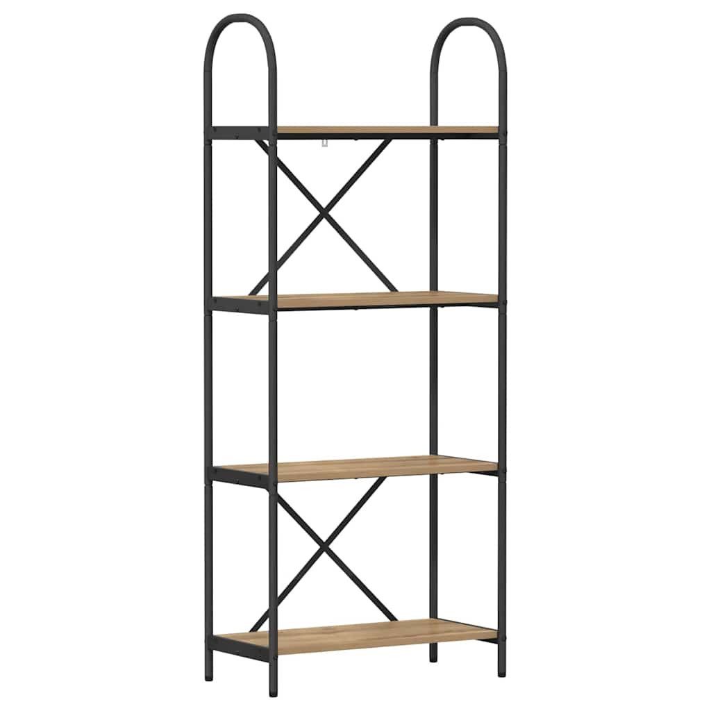 Bücherregal Bücherregal 4 Ebenen 60 x 30 x 146 cm Holzwerkstoff