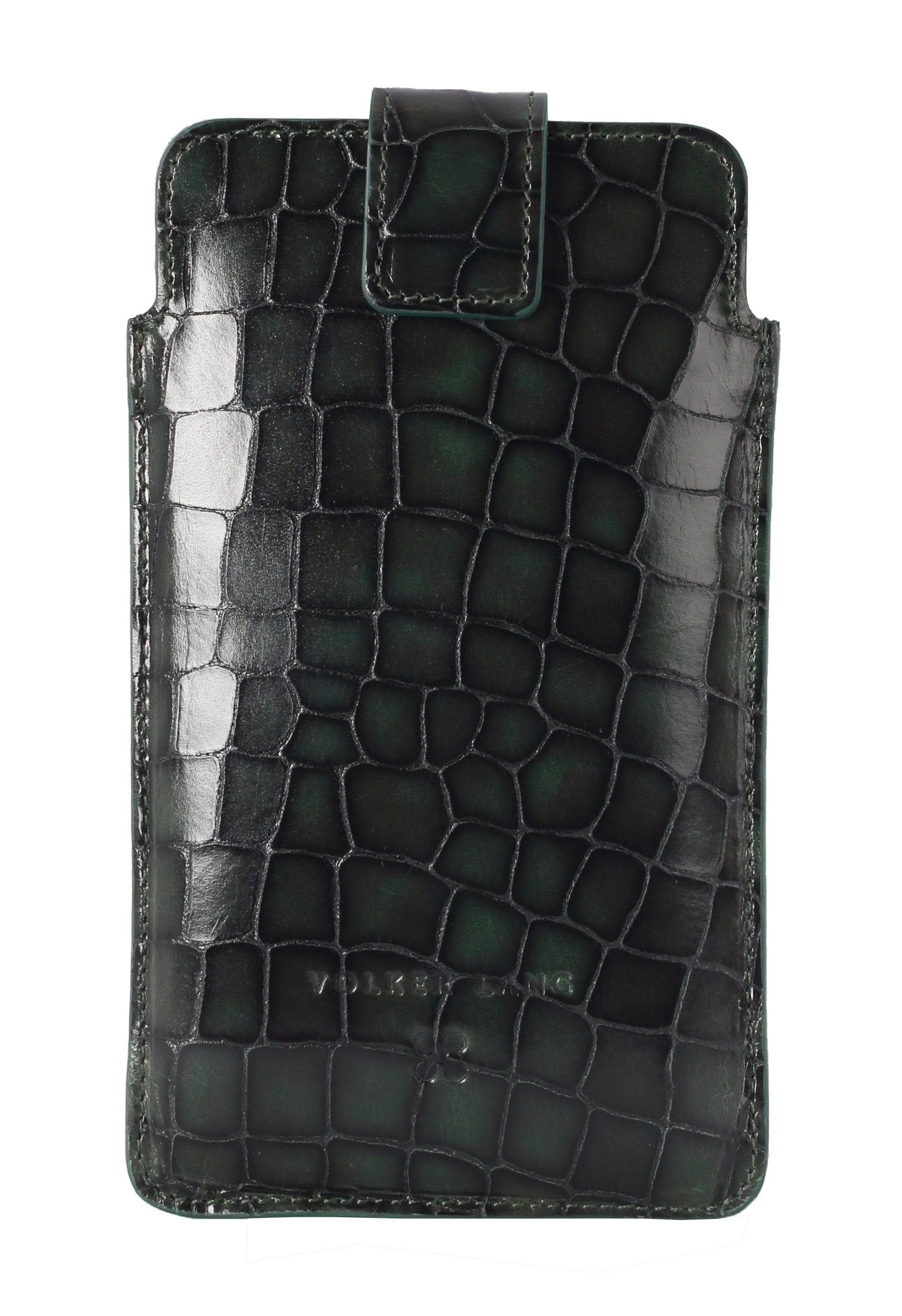 VOLKER LANG Smartphone-Hülle PHONE CASE, Handyhülle aus Leder, mit Magnetlasche