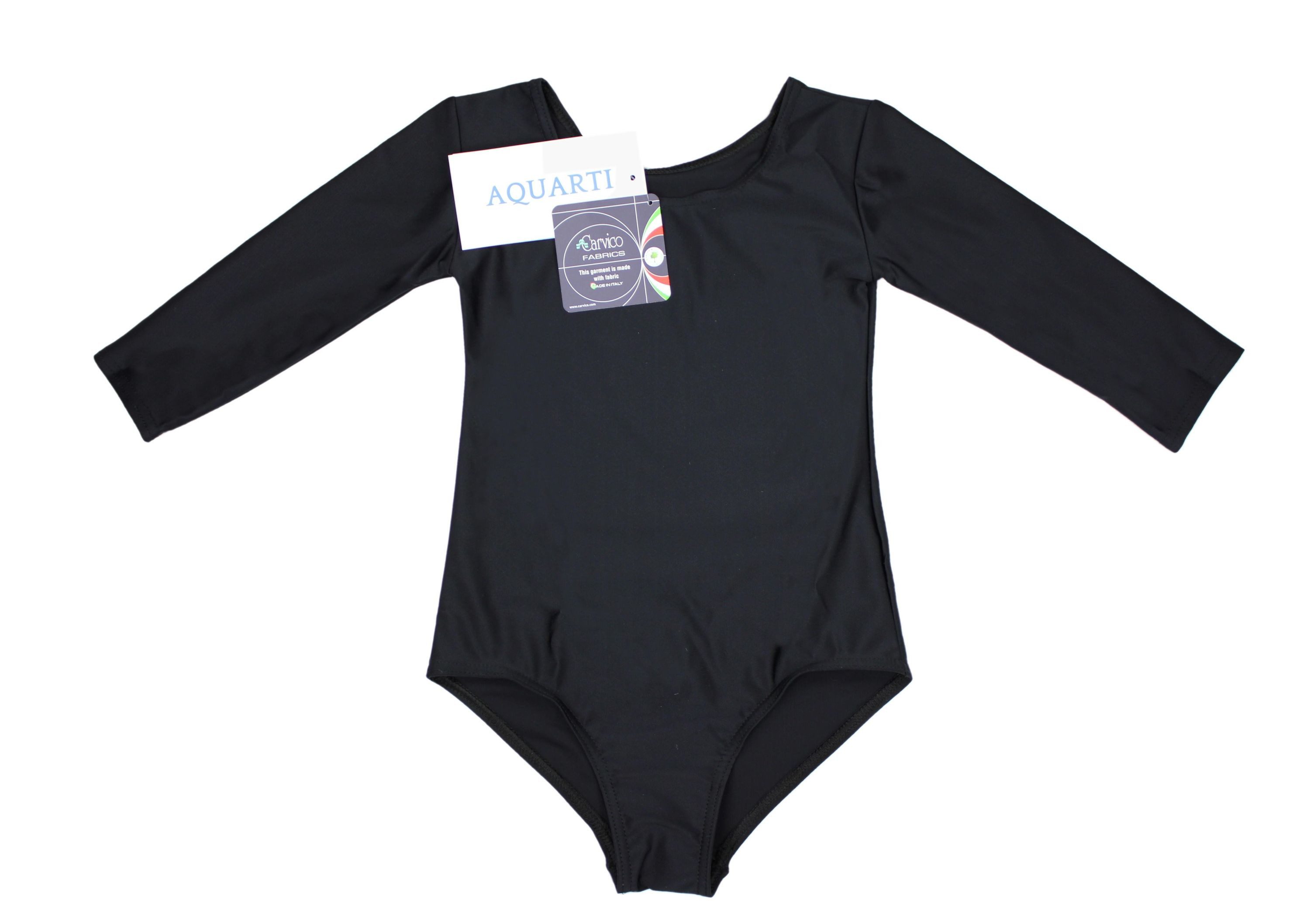 Aquarti Turnanzug Aquarti Mädchen Ballett Trikot 3/4 Arm Gymnastik Ballettanzug