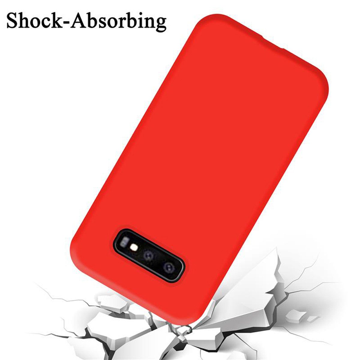 Cadorabo Handyhülle für Samsung Galaxy S10e Hülle Samsung Galaxy S10e, Flexible Hülle TPU Silikon Schutzhülle Back Cover Case