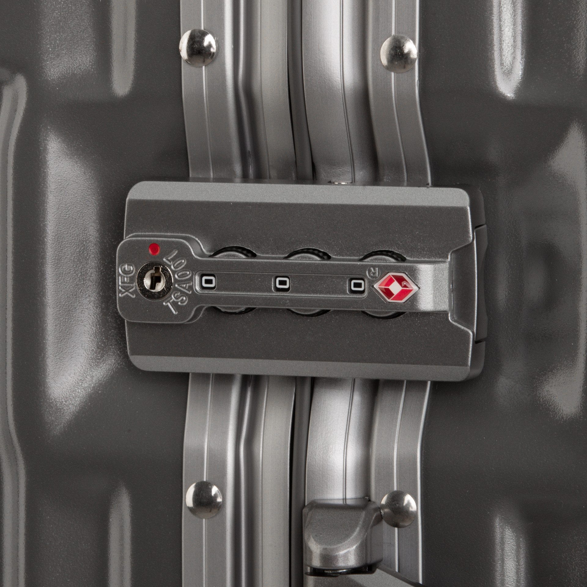 Travelhouse Hartschalen-Trolley London, 4 Rollen, TSA Zahlenschloss Alu-Rahmen Schnappverschluss Polycarbonat-Hartschale