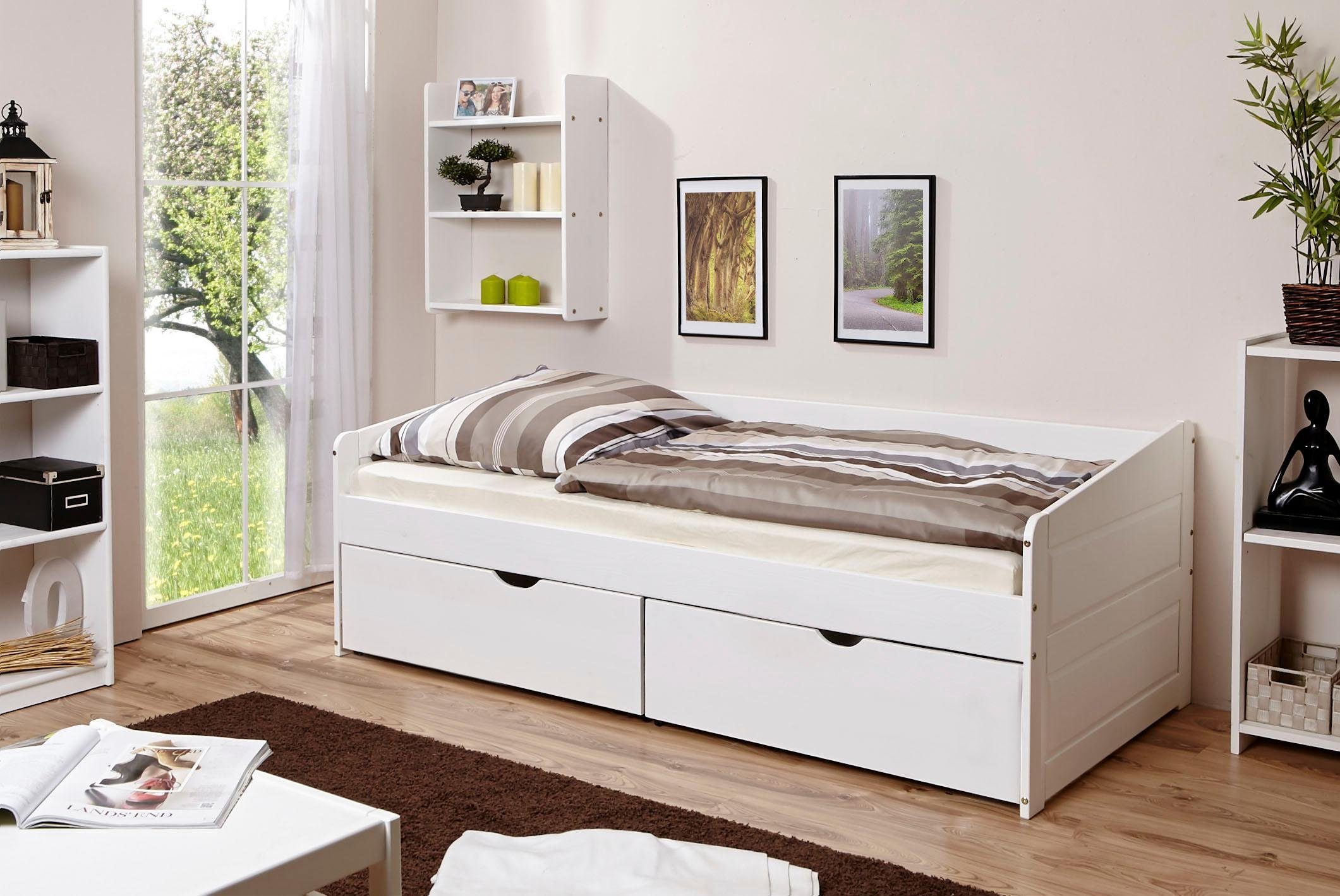 Ticaa Daybett »Melanie«, in Kiefer mit Rollrost, wahlweise mit Matratze