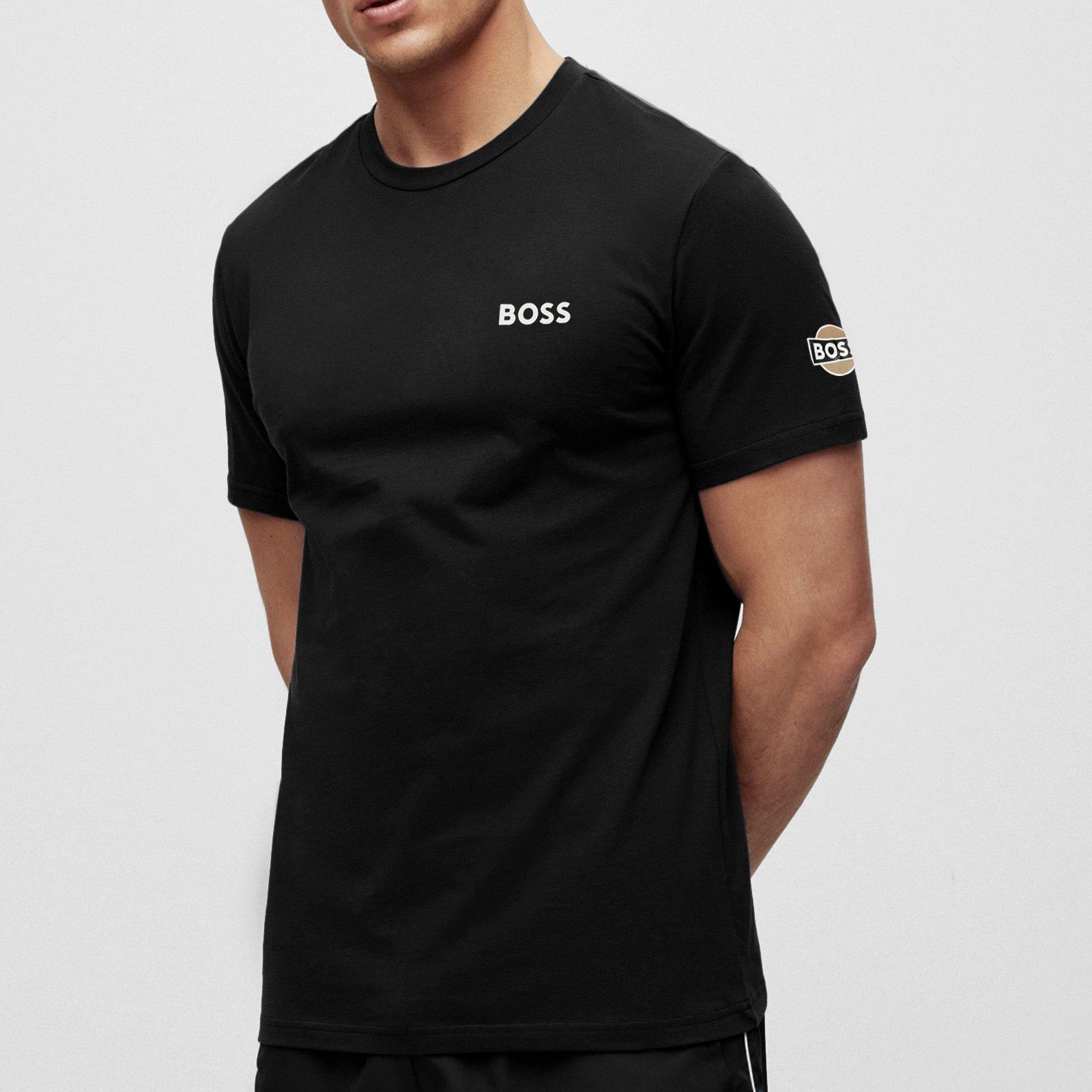 Racing Brust und auf Arm mit Boss-Logo T-Shirt Kurzarmshirt BOSS